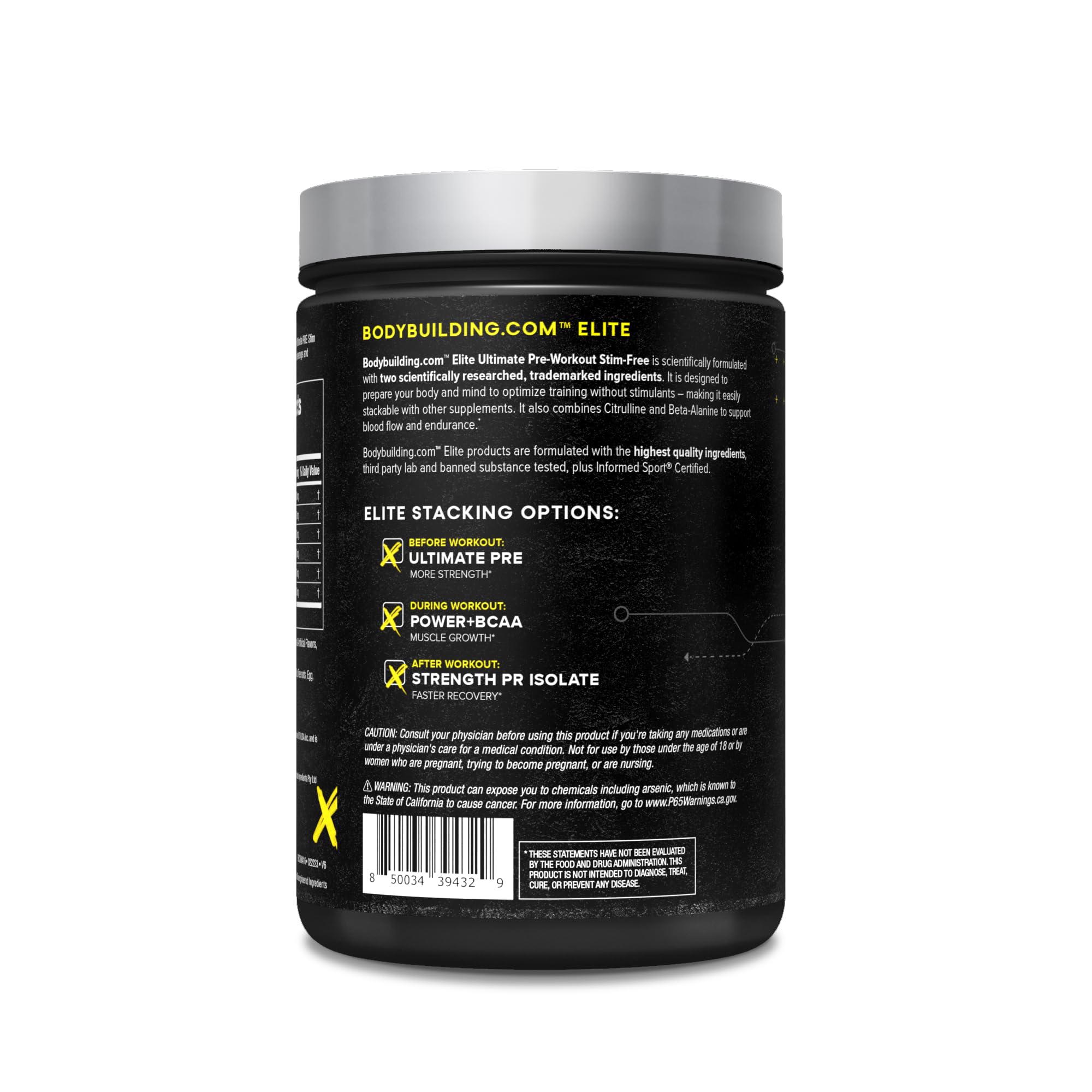 B BODYBUILDING.COM Elite Ultimate PRE Stim Free Rocket Pop B BODYBUILDING.COM Au supplements