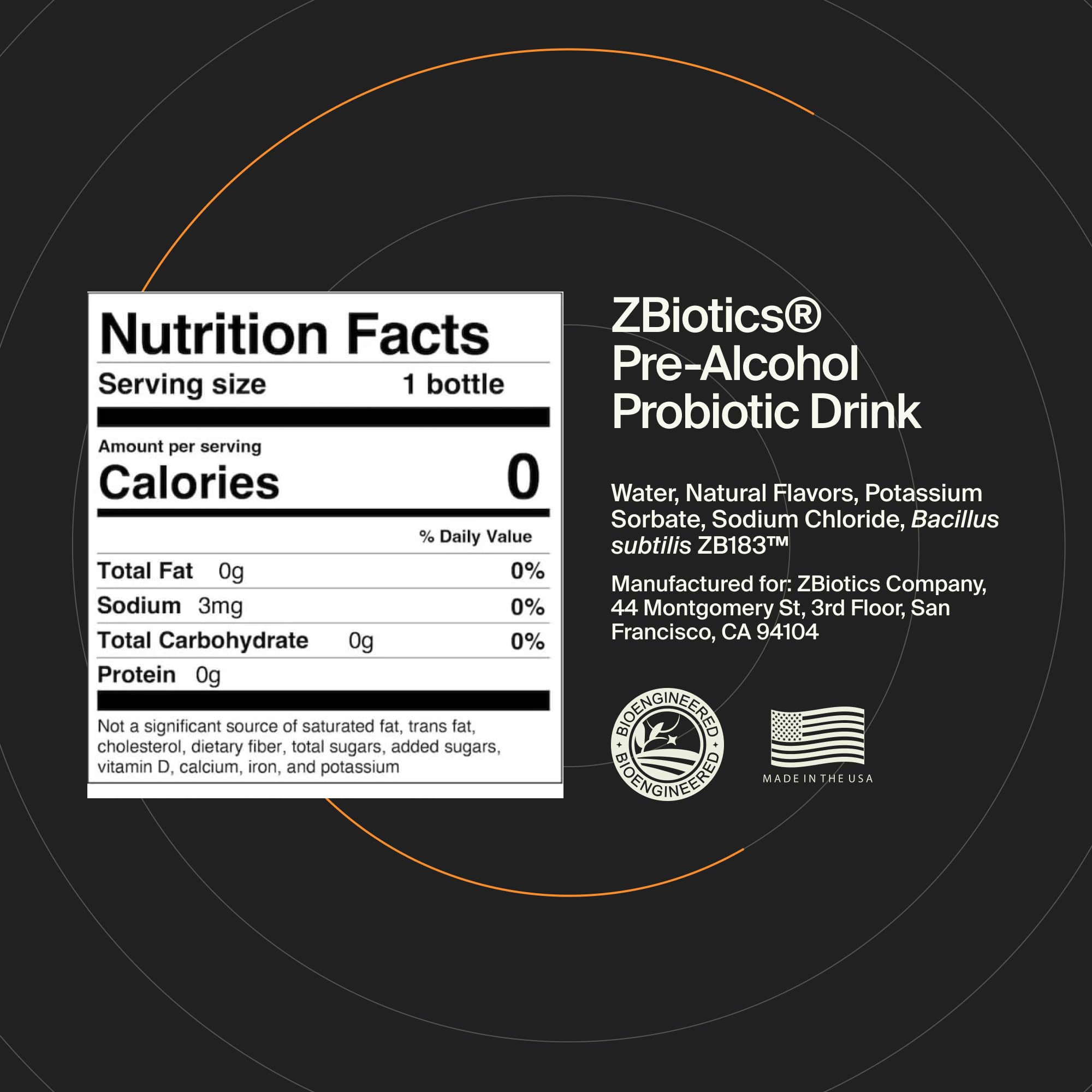ZBiotics — Feel Better After Drinking, Wake Up Refreshed, Science-Backed, Patented Probiotic for Easier Mornings, Travel-Friendly, 3-Pack of 0.47 Fl Oz Bottles ZBiotics Au supplements