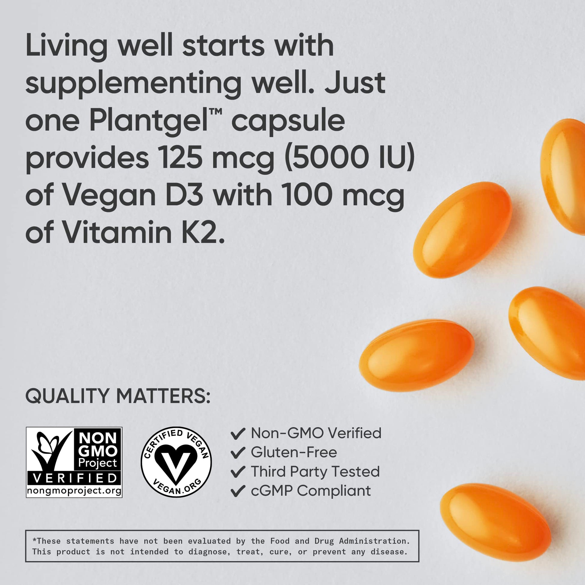 Sports Research Vegan Vitamin D3 + K2 Supplement with Organic Coconut Oil - 5000iu Sports Research Au supplements