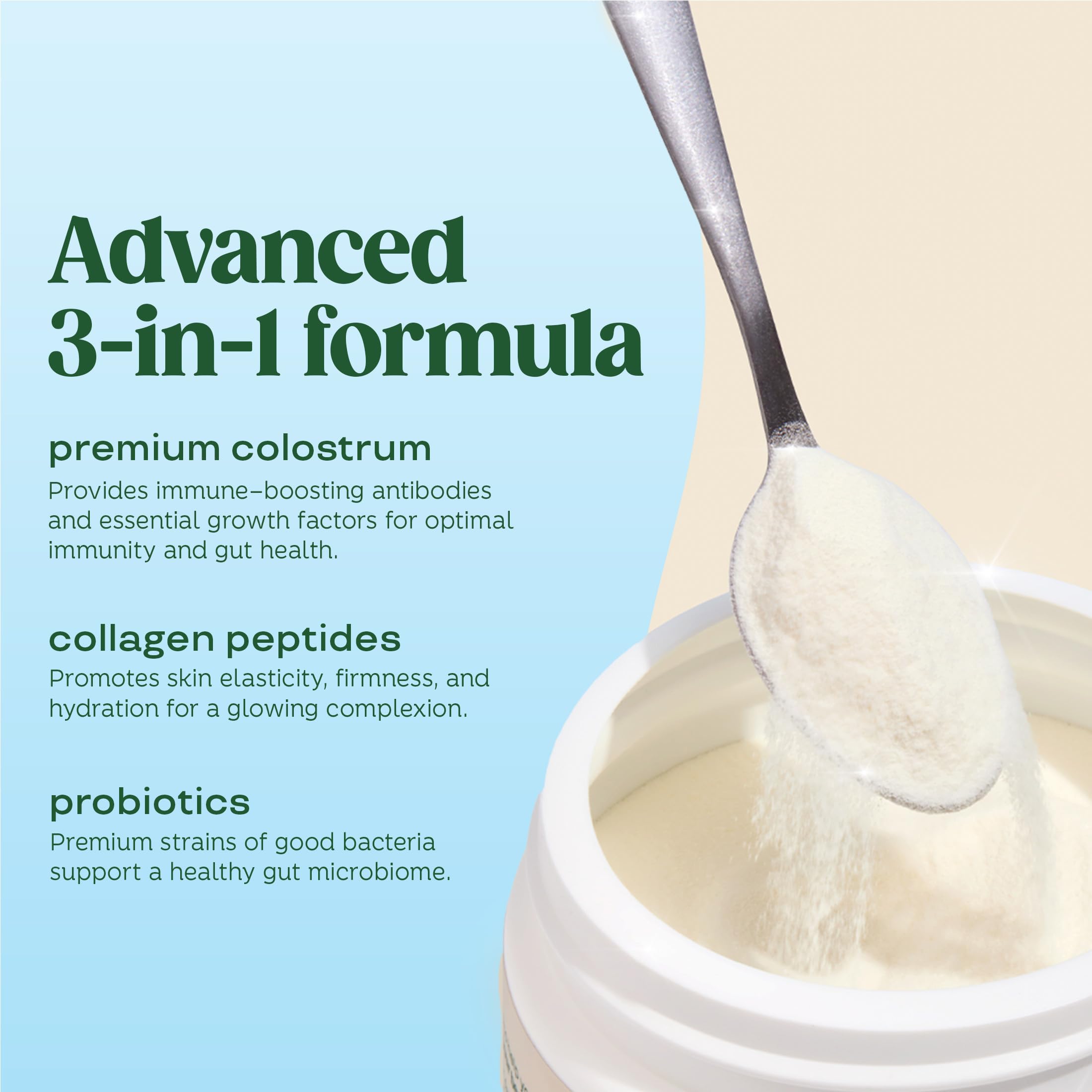 Bloom Nutrition Bovine Colostrum Powder with Vitamin B-12 for Gut Health, Immune Support, Hair Growth & Beauty Supplement | Unflavored, 25 Servings Bloom Nutrition Au supplements