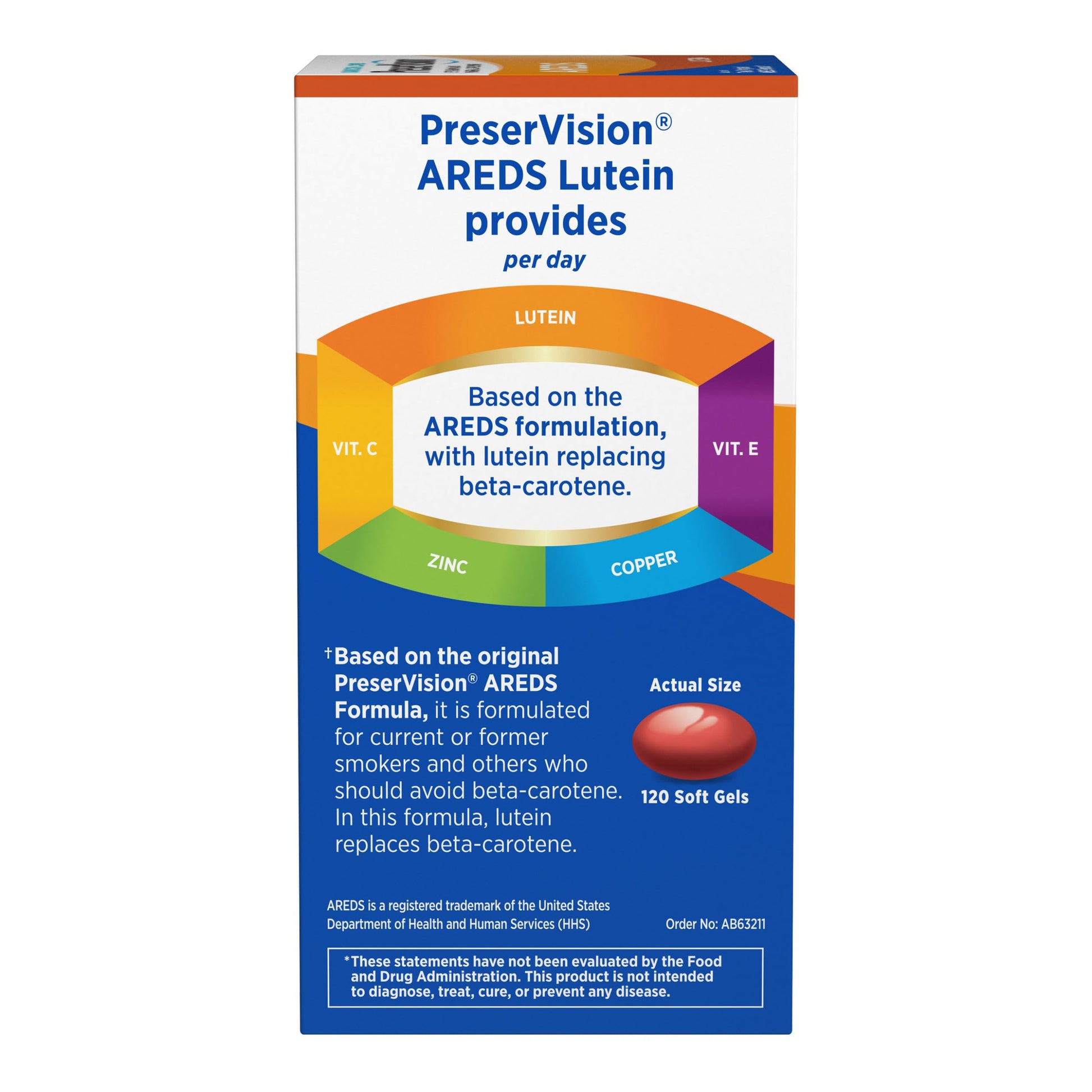 PreserVision AREDS Eye Vitamins, #1 Eye Doctor Recommended Brand, Multivitamin with Lutein, Vitamins C & E, Zinc, and Copper Supplements, 120 Softgels PreserVision Au supplements