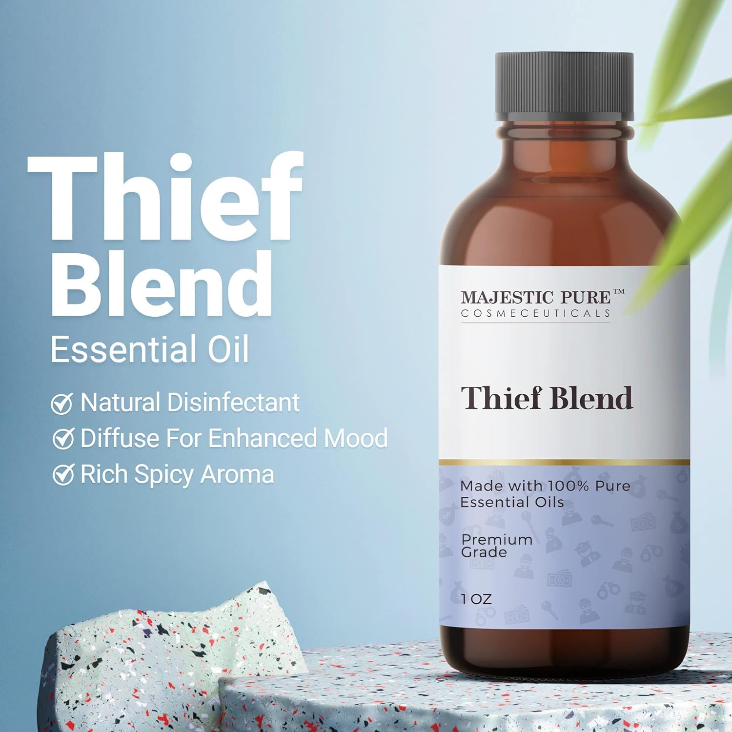 Majestic Pure Thieves Essential Oil Blend | 100% Pure Premium Oil for Uplifting Mood, DIY Products MAJESTIC PURE Au supplements