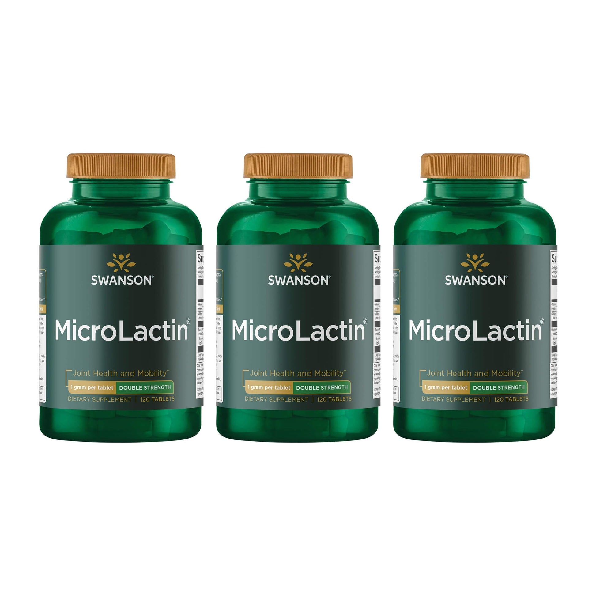 Swanson Microlactin Double Strength 1000 Milligrams 120 Tabs (3 Pack) Swanson Au supplements