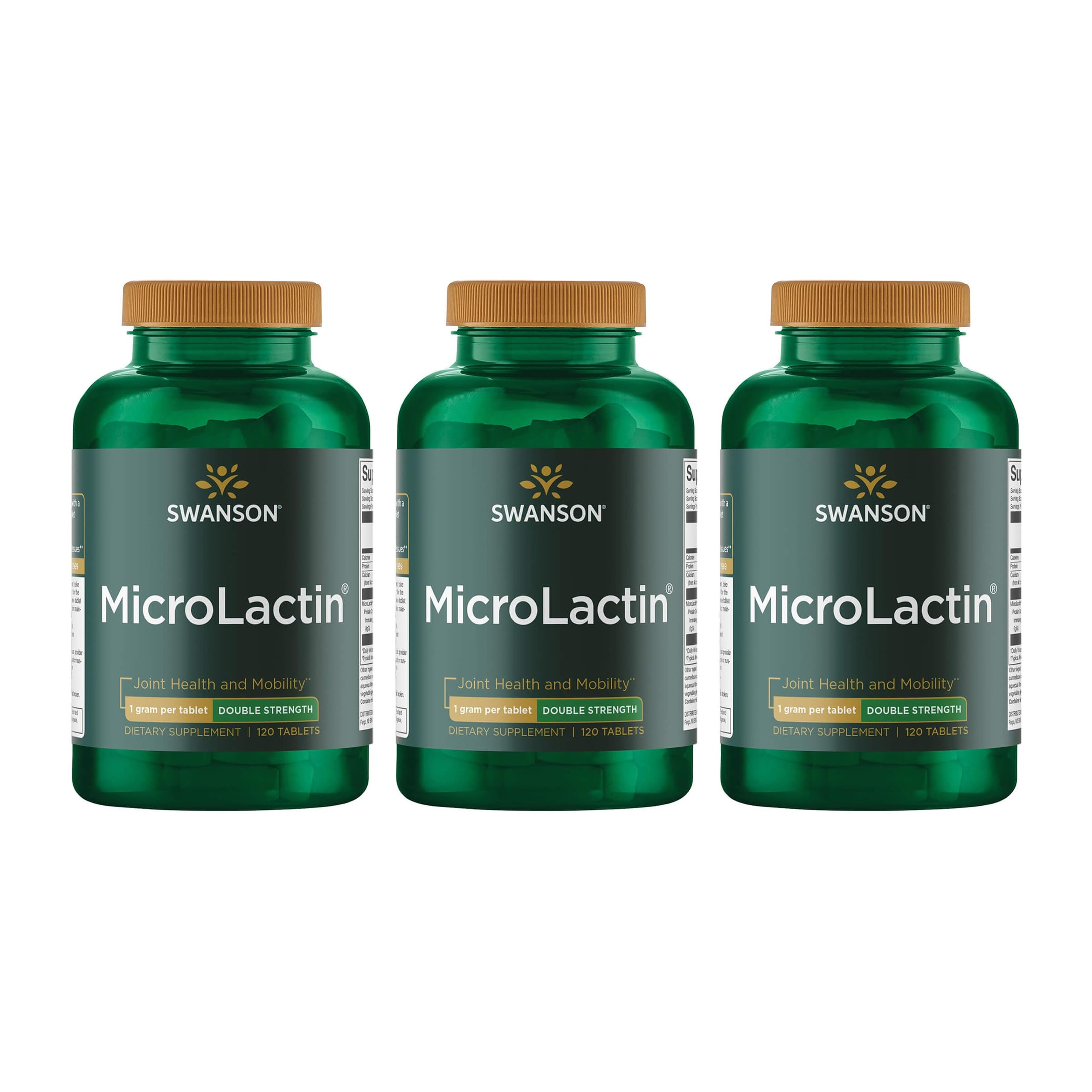 Swanson Microlactin Double Strength 1000 Milligrams 120 Tabs (3 Pack) Swanson Au supplements