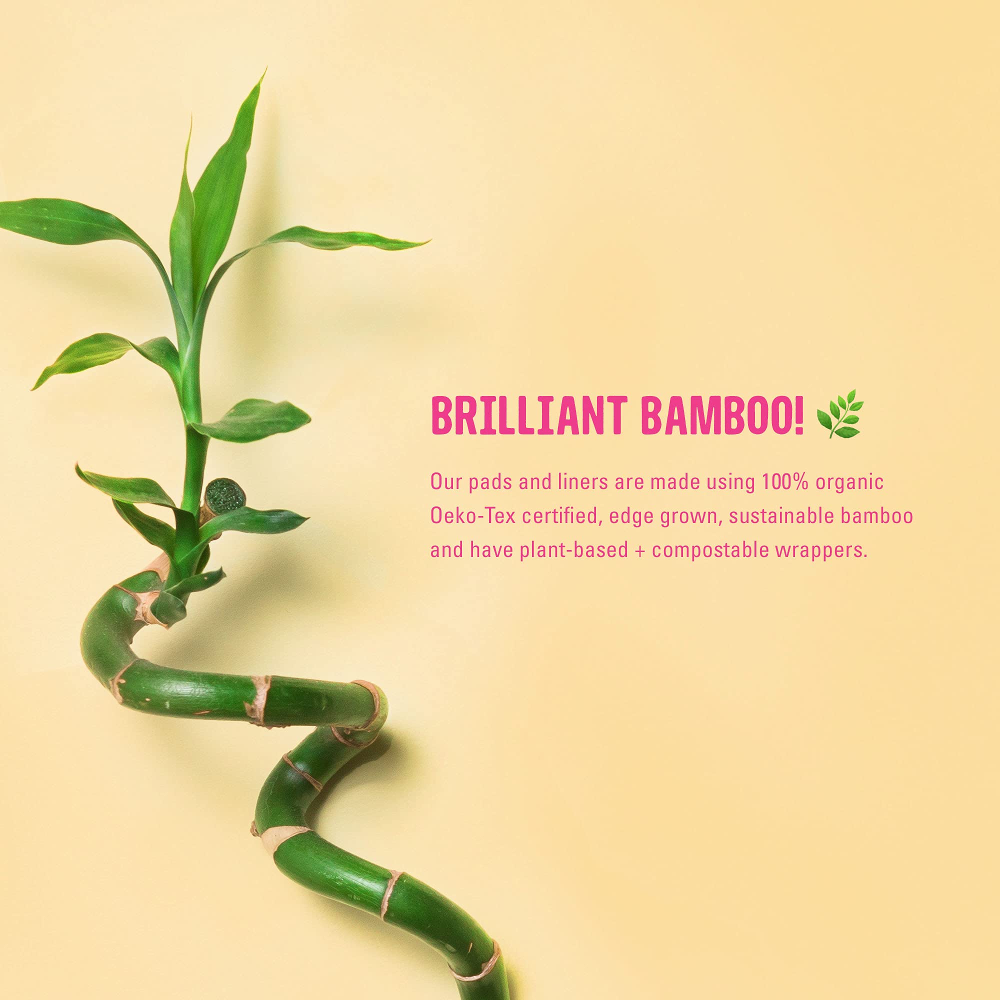 FLO - Organic Bamboo Daily Panty Liners, Plant-Based Cotton, Biodegradable FLO Au supplements