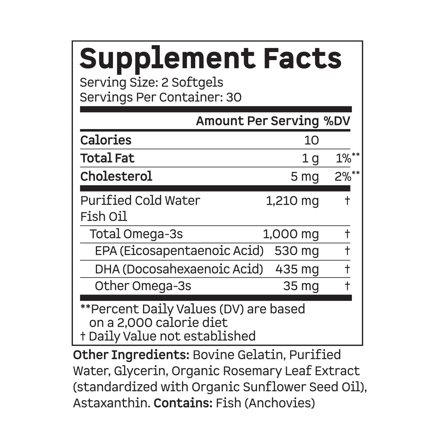 Kion Omega - Omega 3 Fatty Acid Supplements - DHA Supplements - Mini Fish Oil Softgels - Omega 3 DHA EPA Fish Oil Pills - Fish Oil 1,000 mg - 30 Servings Kion Au supplements
