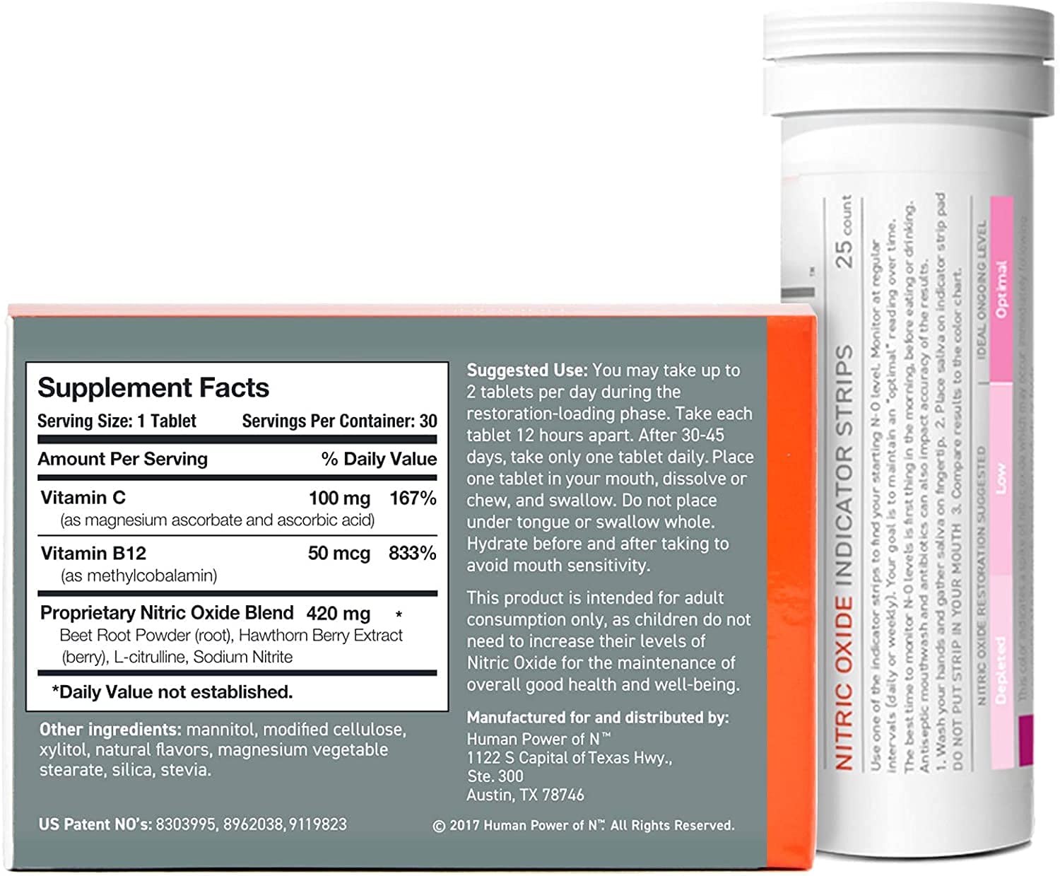 humanN Neo40 Daily & Nitric Oxide Indicator Strips humanN Au supplements