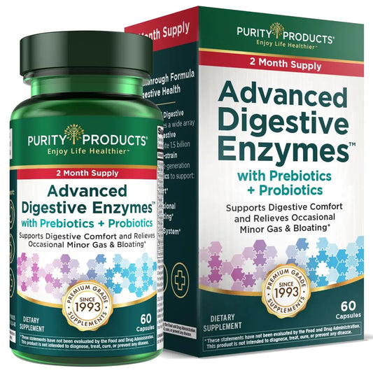 Purity Products Advanced Digestive Enzymes with Probiotics & Prebiotics – Digestive Health Supplement for Bloating, Gas Relief & Gut Support Purity ProductsAU supplements