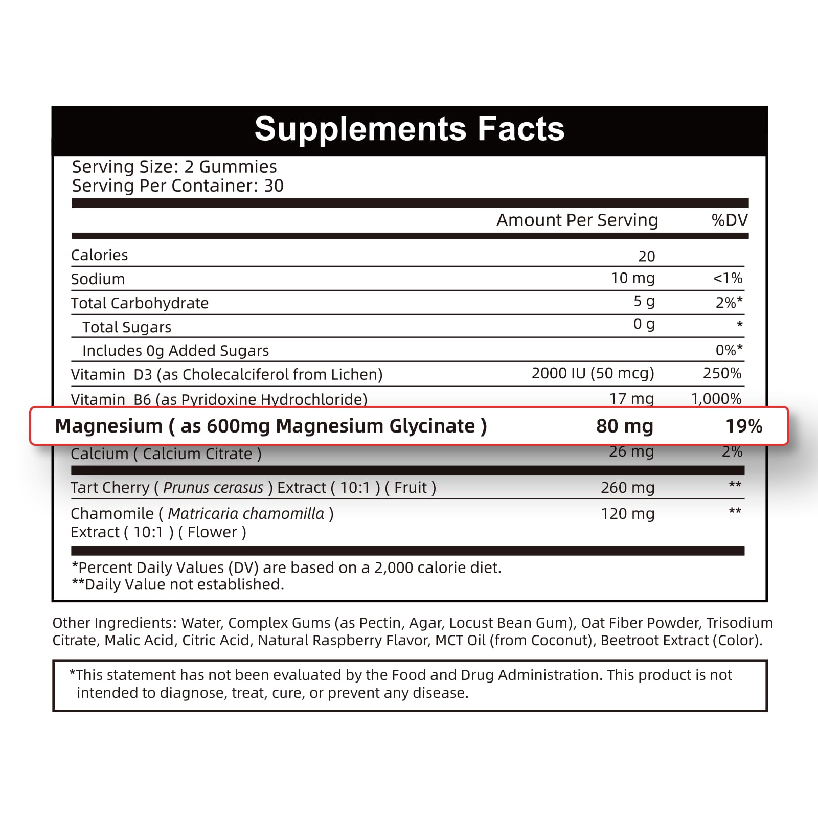 2pack Magnesium Glycinate Gummies 600mg for Sleep & Calm, Sugar Free Magnesium Gummies for Adults with Vitamin D3, Tart Cherry & Chamomile,Clump-Resistant Formula, Third-Party Tested, 120 Count Alliwise Au supplements