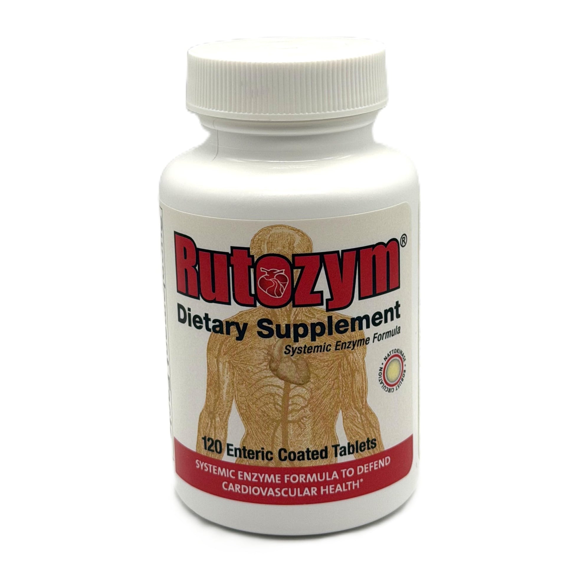 Naturally Vitamins Rutozym 120 ct, Bottle, Medium Yellow Rutozym Au supplements