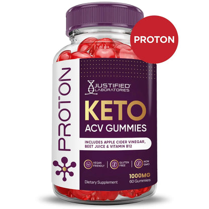 (3 Pack) Proton Protein Keto ACV Gummies Advanced Formula 1000MG Proton Keto Justified LaboratoriesAU supplements