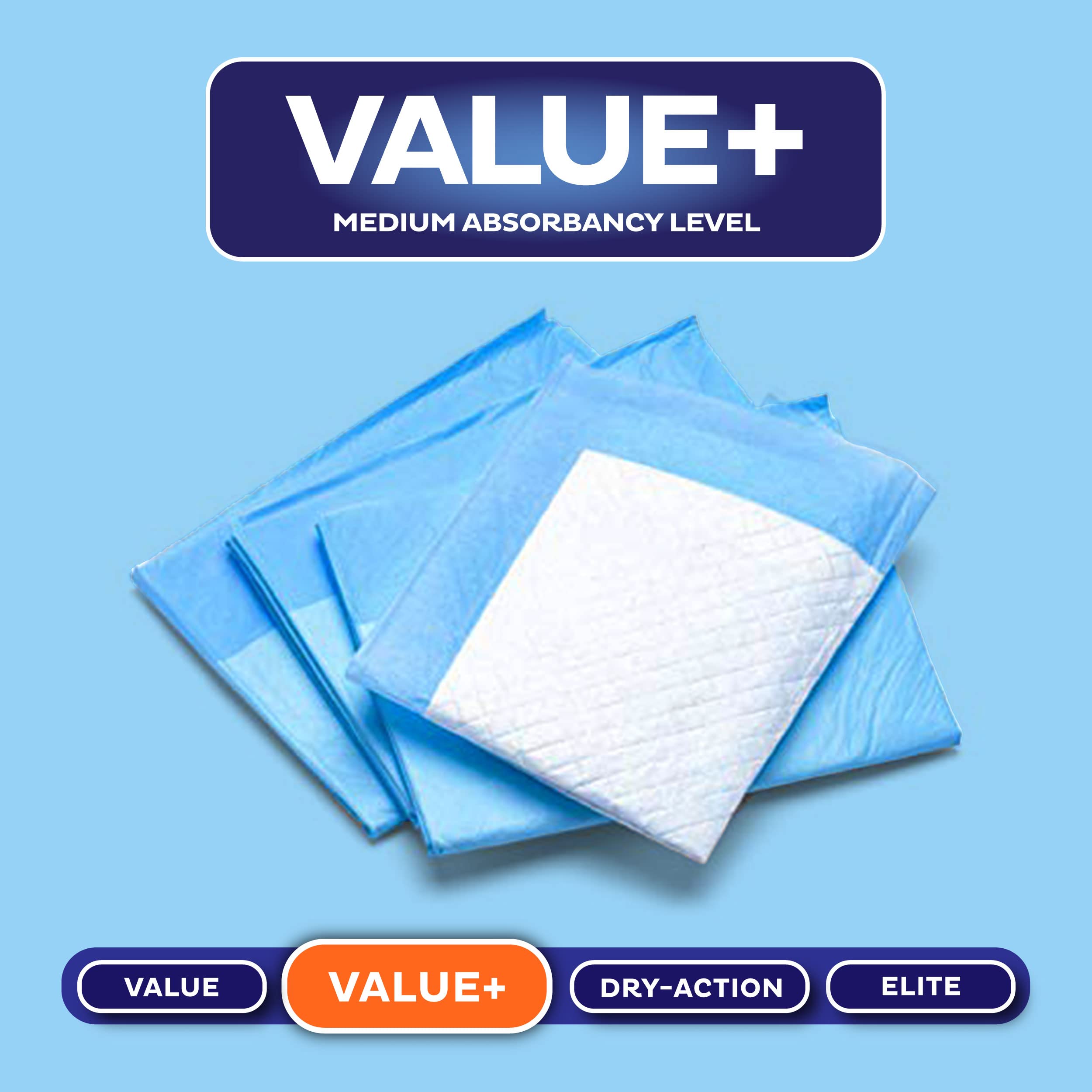 Chucks Pads Disposable [50-Pack] Underpads 23x36 Incontinence Chux Stack Man Au supplements