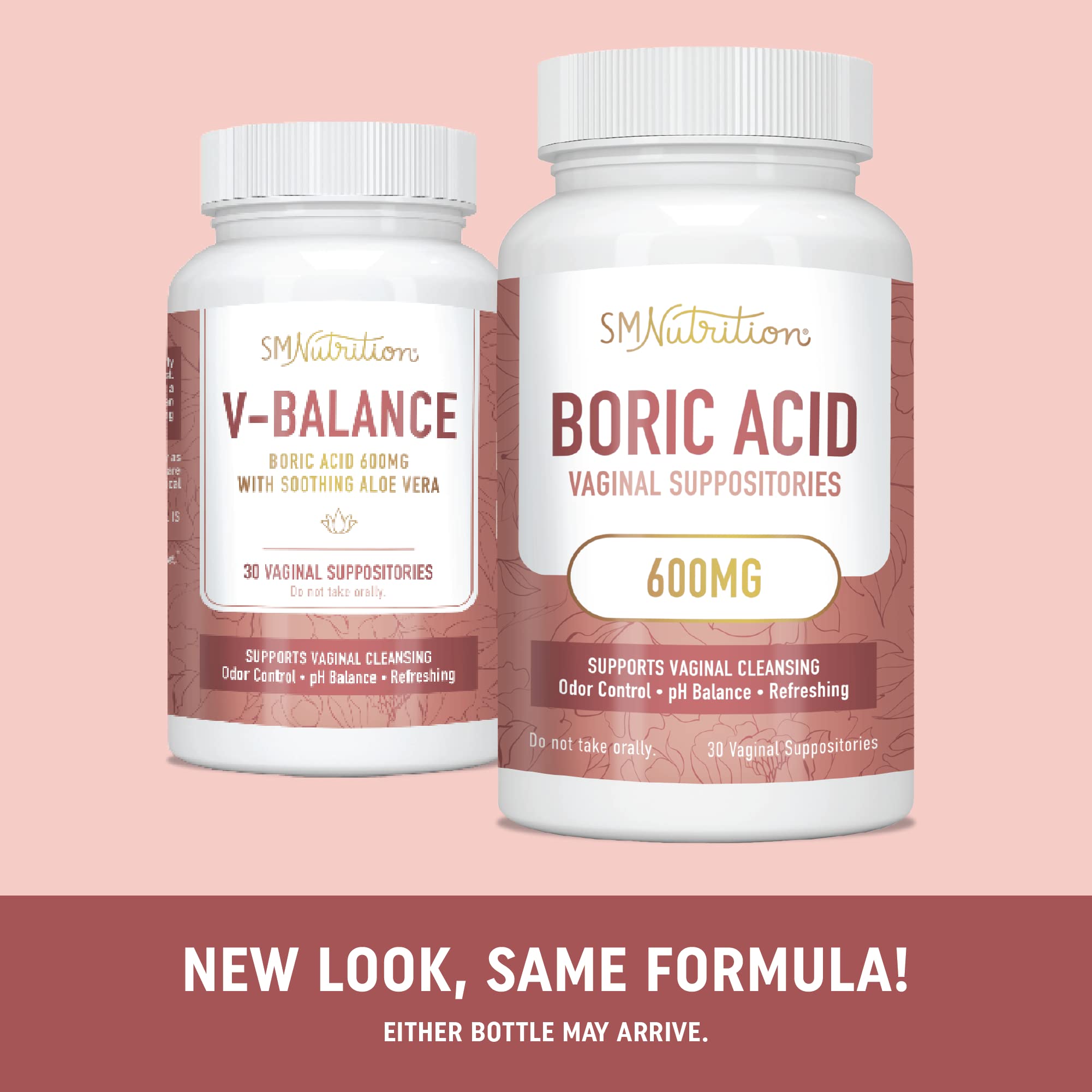 Boric Acid Suppositories for Women | 600mg | for pH Balance, Vaginal Odor & Itching | Feminine Intimate Health SMNutrition Au supplements