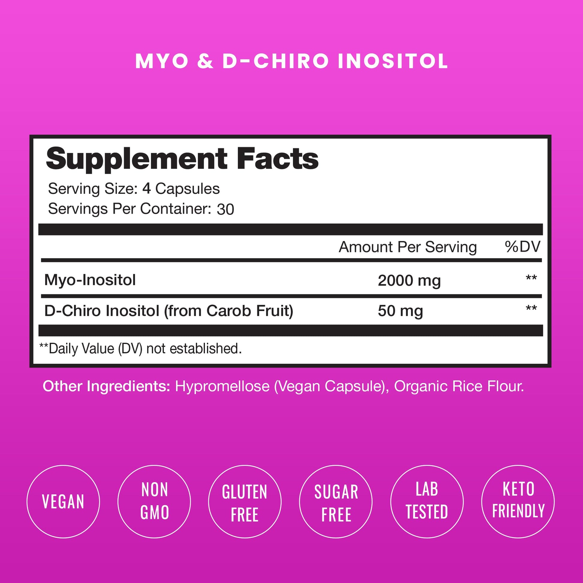 NutraChamps Myo-Inositol & D-Chiro Inositol Supplement | Ovarian & PCOS Support NutraChamps Au supplements