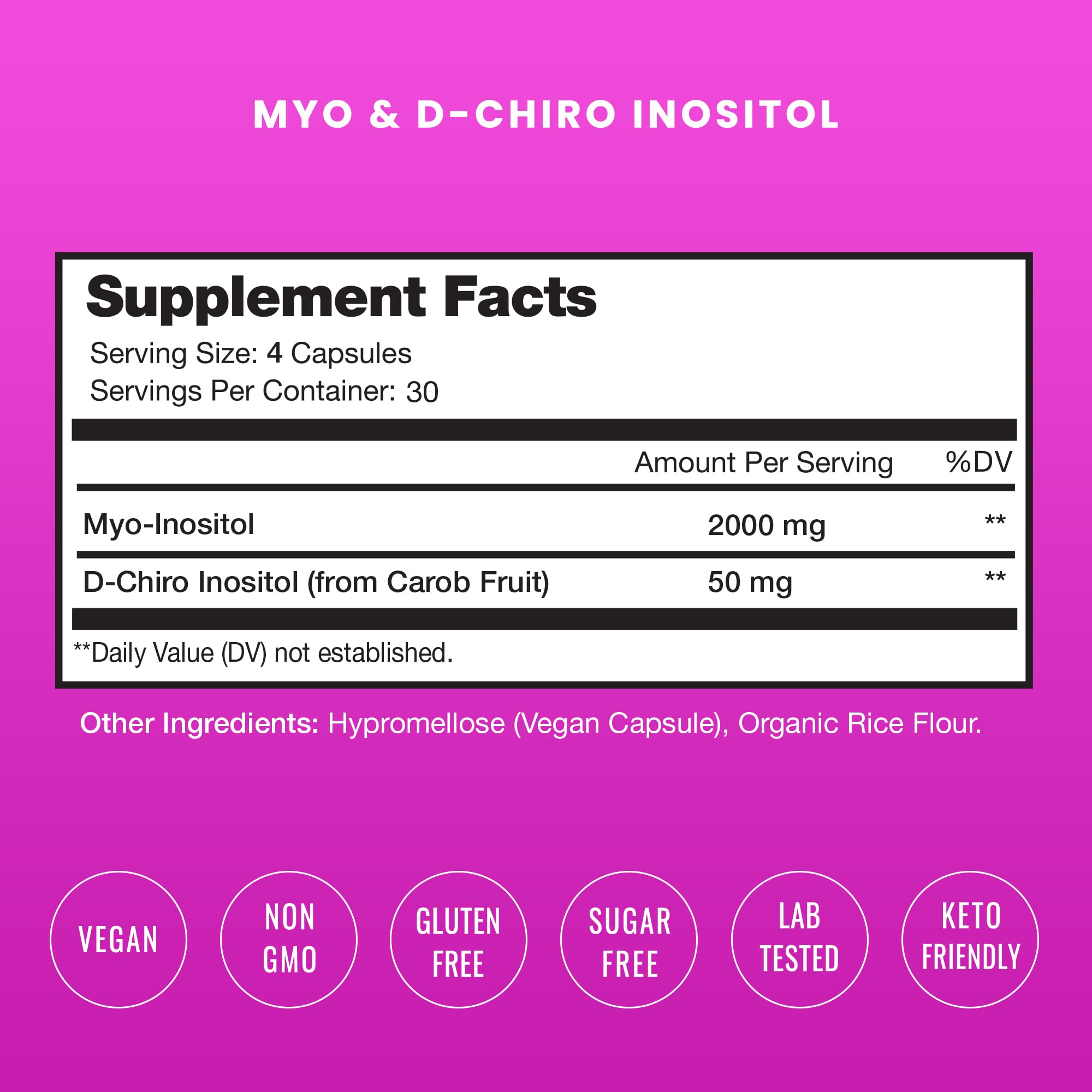 NutraChamps Myo-Inositol & D-Chiro Inositol Supplement | Ovarian & PCOS Support NutraChamps Au supplements