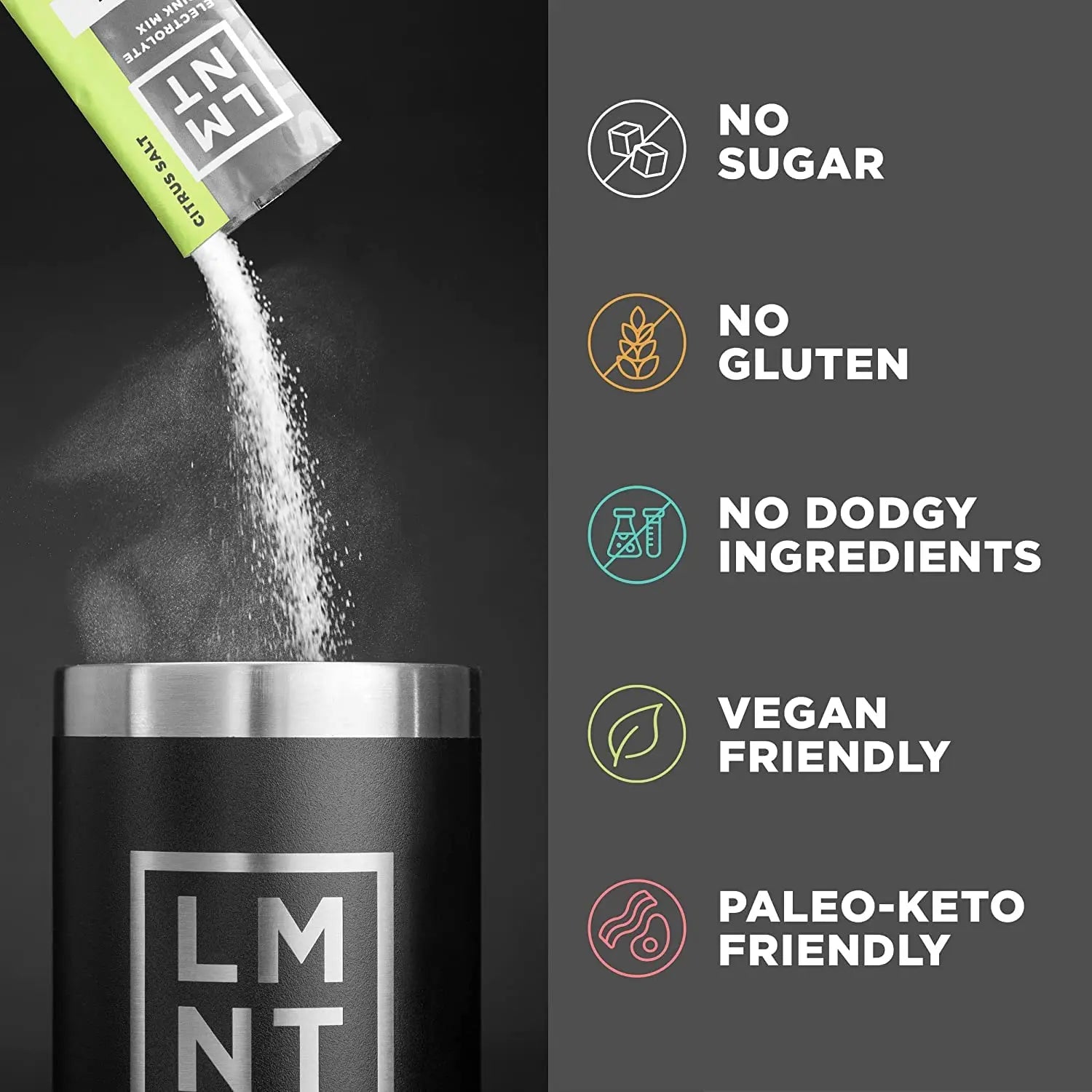 LMNT Zero Sugar Electrolytes - Sample Pack | Drink Mix | 8-Count Drink LMNT Au supplements