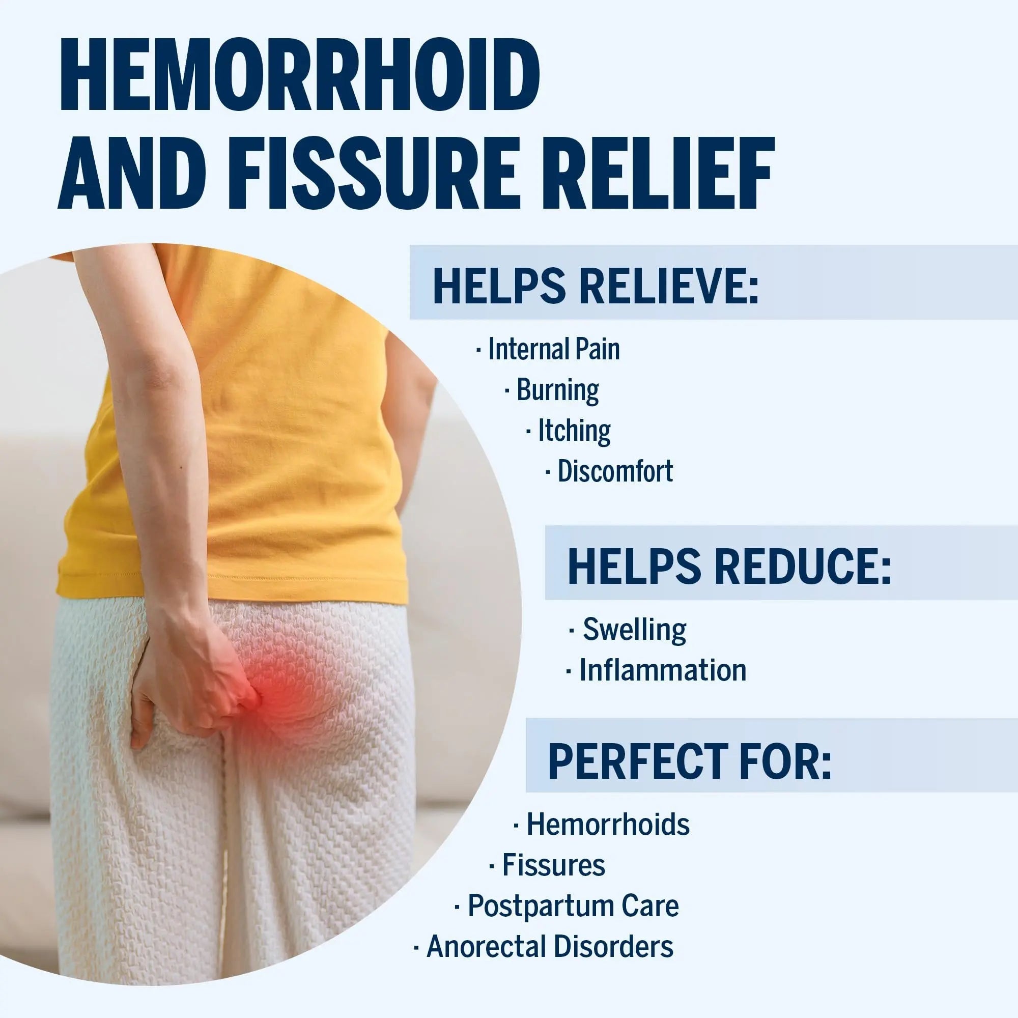 Ariella Hemorrhoid Treatment Suppository Gel: Natural & Herbal - Relieve Itching Burning Discomfort - Internal Relief - New Rounded Applicator - Nighttime Use (Pack of 6) Ariella Au supplements