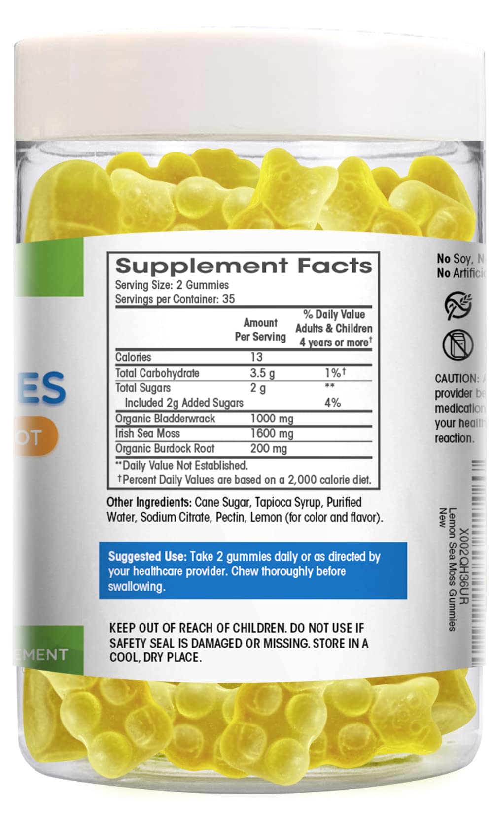 Sea Moss Gummies Plus Organic Bladderwrack and Burdock Root. Tasty Alternative to Sea Flamingo Supplements Au supplements