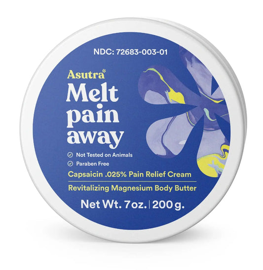 ASUTRA Melt Pain Away Magnesium Cream – Warming Capsaicin Formula for Leg Cramps, Muscle Tension & Nighttime Leg Relief – Fast-Absorbing, Non-Sticky Topical Magnesium Lotion for Feet & Body ASUTRAAU supplements