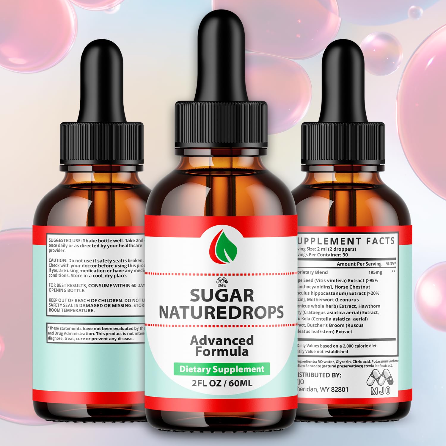 Sugar Nature Drops, Official SugarNature Blood Health Support Drops with All Natural Ingredients, Sugar Nature Liquid Supplement Optimal Health & Wellness Support with Premium Vitamins (30 Servings) MJO Au supplements