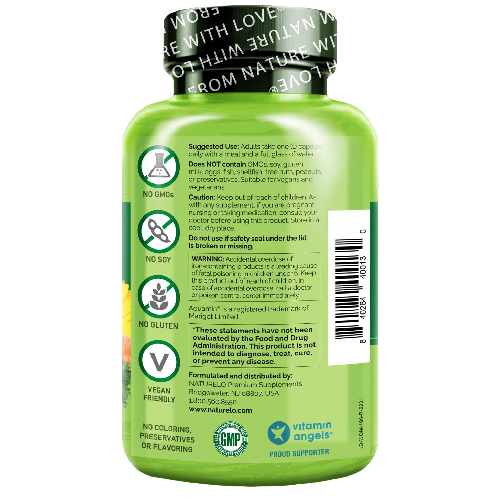 NATURELO One Daily Multivitamin for Women - Energy Support - Whole Food Supplement NATURELO Au supplements