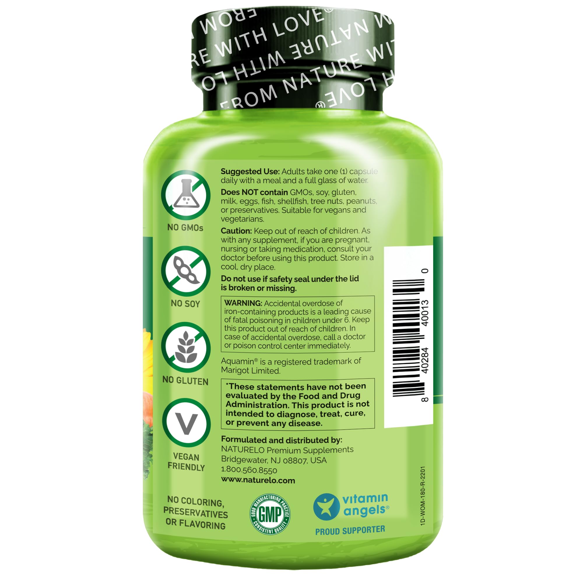 NATURELO One Daily Multivitamin for Women - Energy Support - Whole Food Supplement NATURELO Au supplements