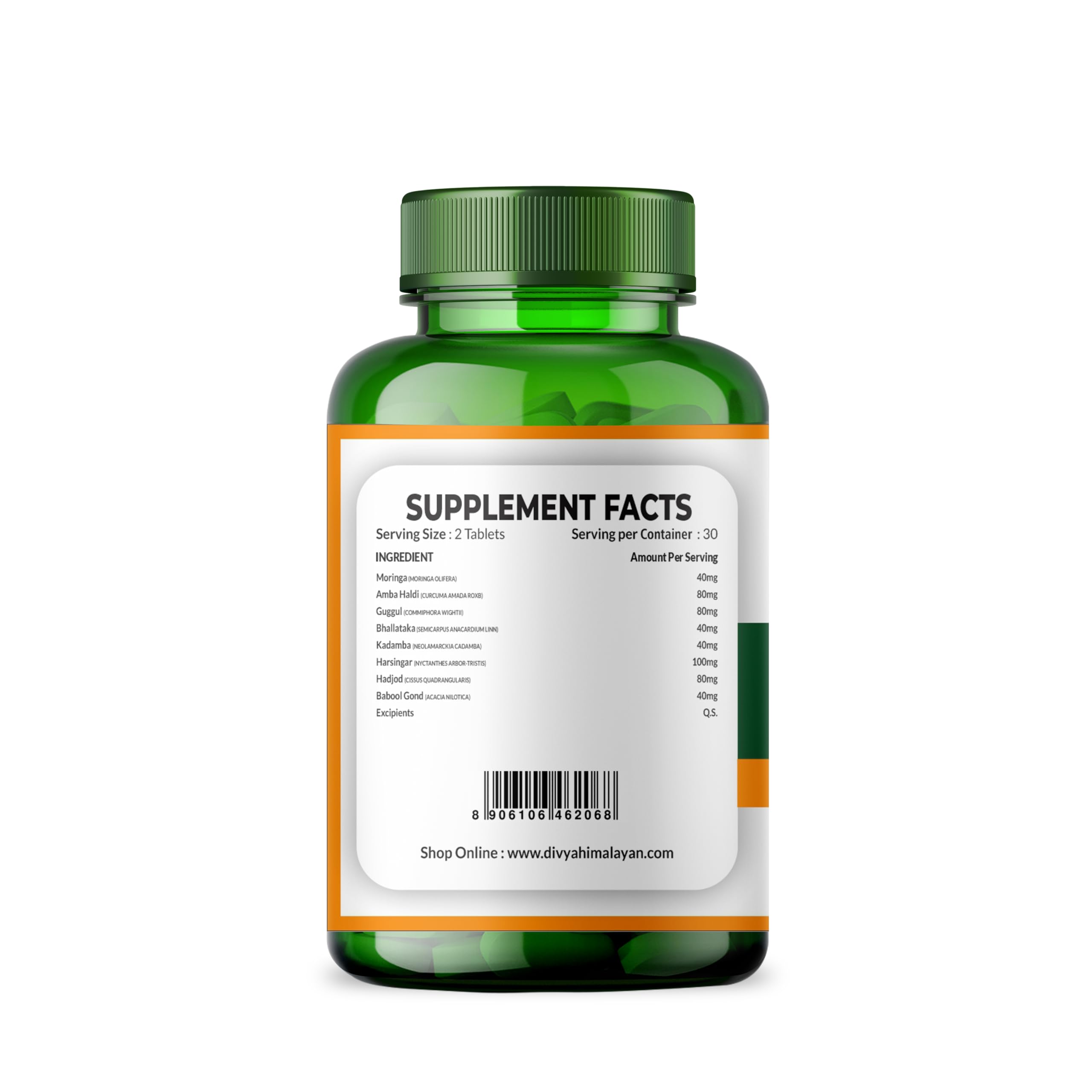 Divya Himalayan Plant-Based Joint Care Supplement, 60 Tablets, Improves Joint Flexibility, Strengthen Muscles | Supports Mobility for Men Women Old Age - 60 Joint Support Tablet Divya Himalayan Au supplements