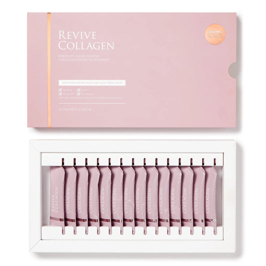 Revive Collagen Premium 8,500mg Hydrolysed Marine Collagen Drink with Added Hyaluronic Acid & Aloe Vera Revive CollagenAU supplements