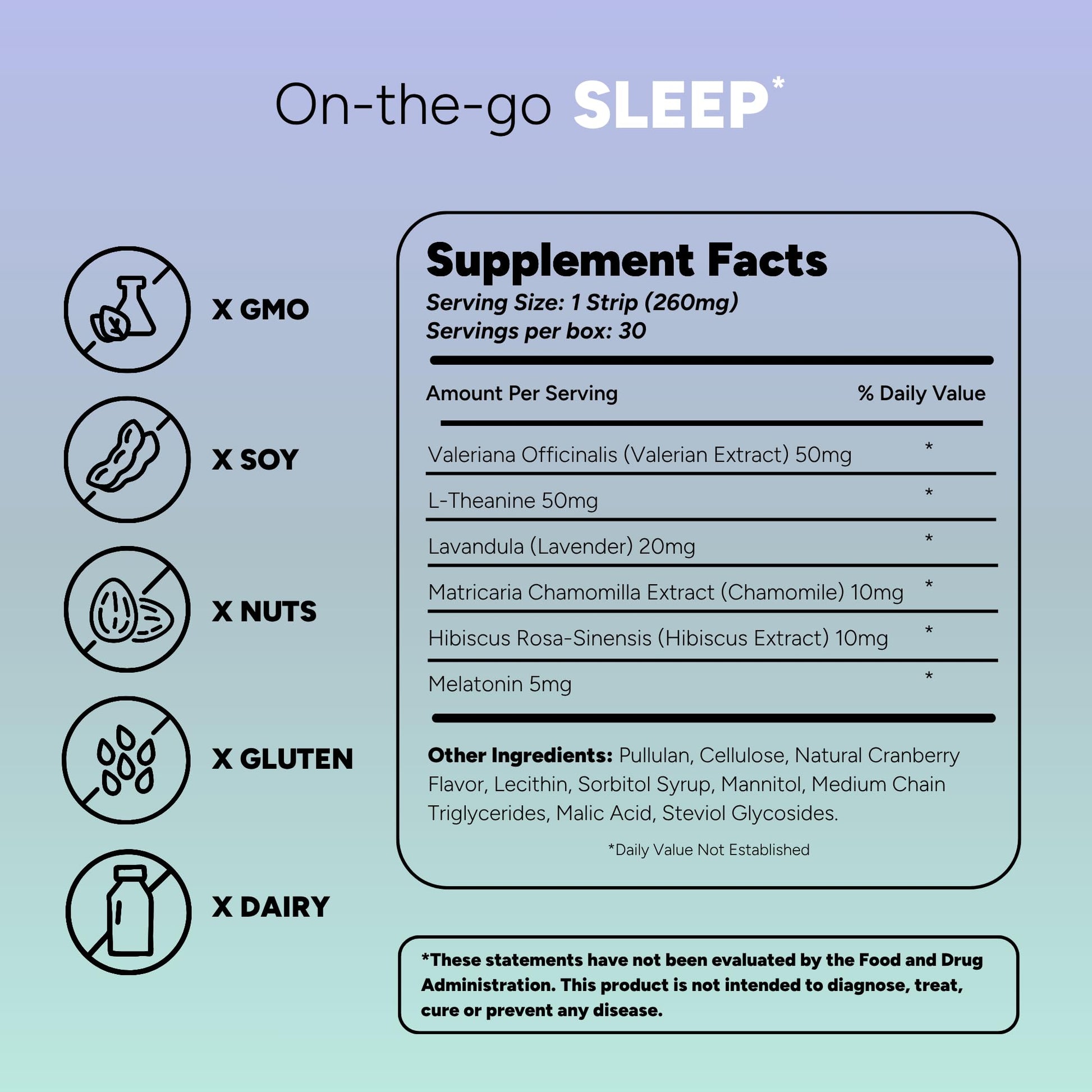 STRIPPIES Dissolvable Sleep Strips – Fast-Acting Melatonin 5mg with L-Theanine, Lavender, Chamomile, Hibiscus & Valerian – Natural Cranberry Flavor – 90 Strips STRIPPIES Au supplements