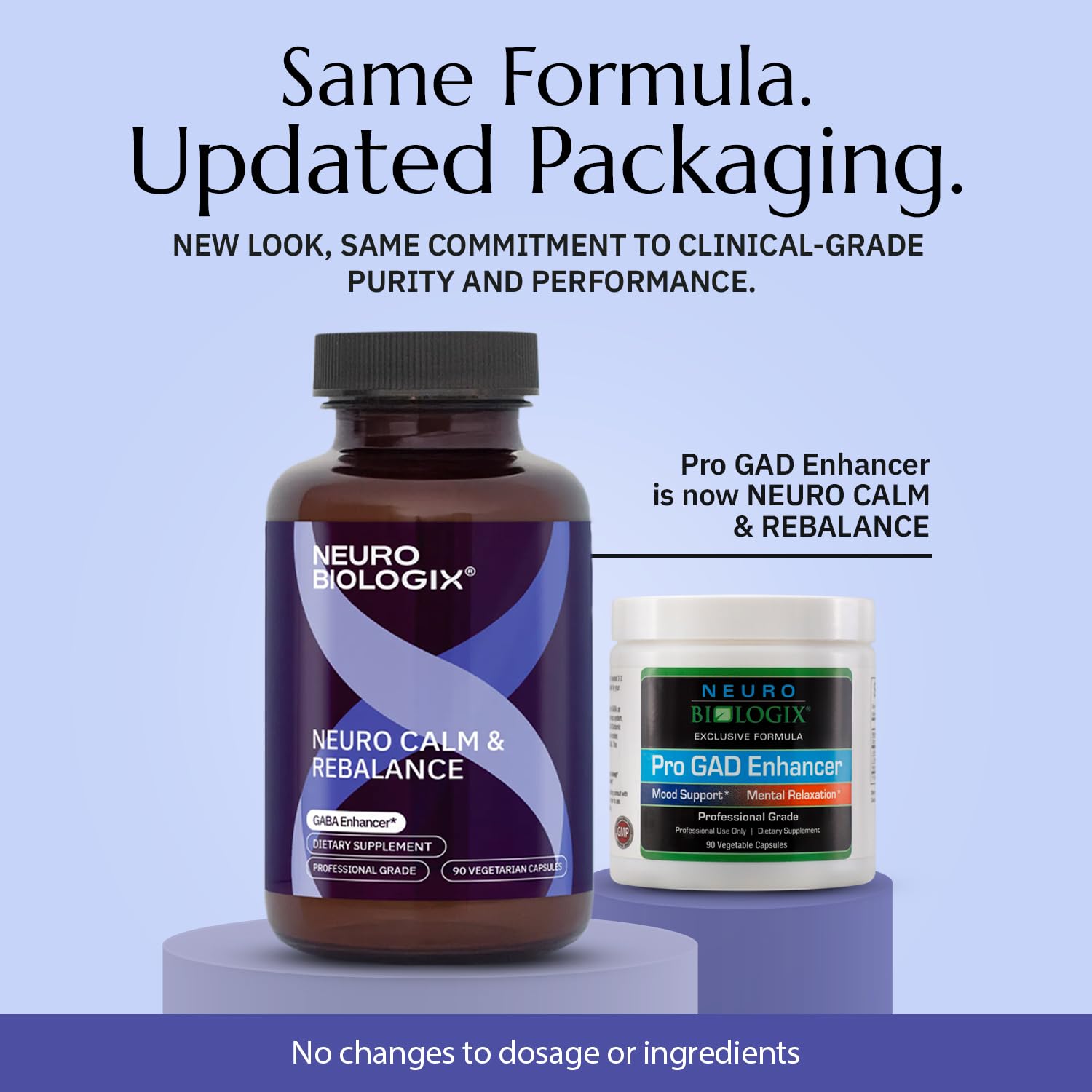 Neurobiologix Neuro Calm & Rebalance, L Theanine, Magnesium, Zinc & Kava Kava Complex for Calm Mood Balance and Stress Support, GABA Activity Support Supplement, Gluten Free, Vegetarian, 90 Capsules Neurobiologix Au supplements