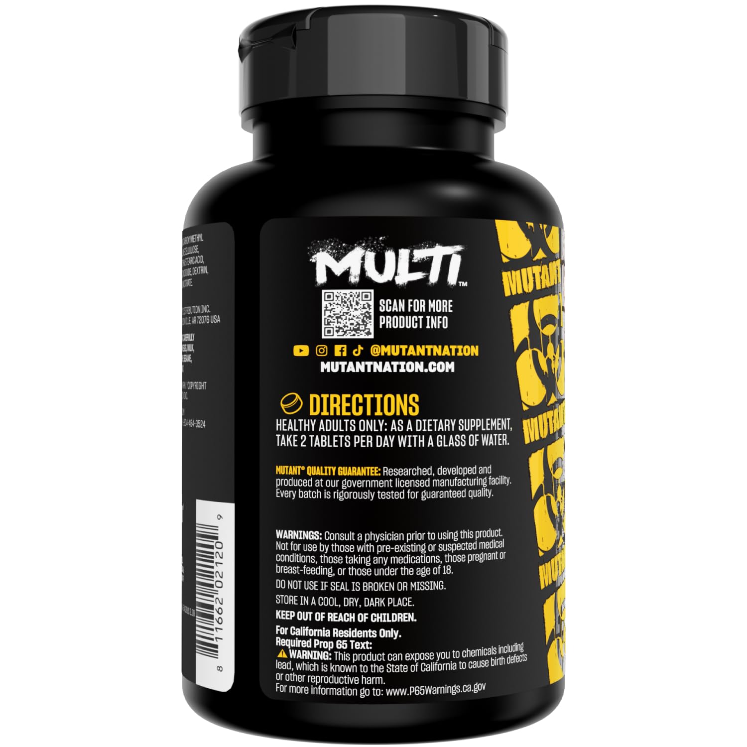 Mutant Multi - High Potency Vitamins with 75+ Ingredients Specifically Formulated for Heavy Lifting, 60 Tablets Mutant Au supplements