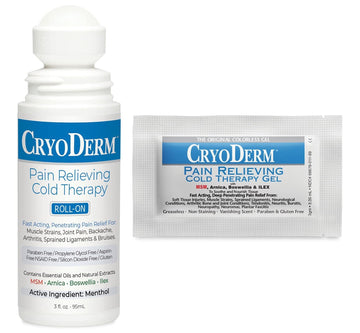 Combo Package Cold Therapy 3 oz Roll-On & 12 Packets CryoDerm Au supplements
