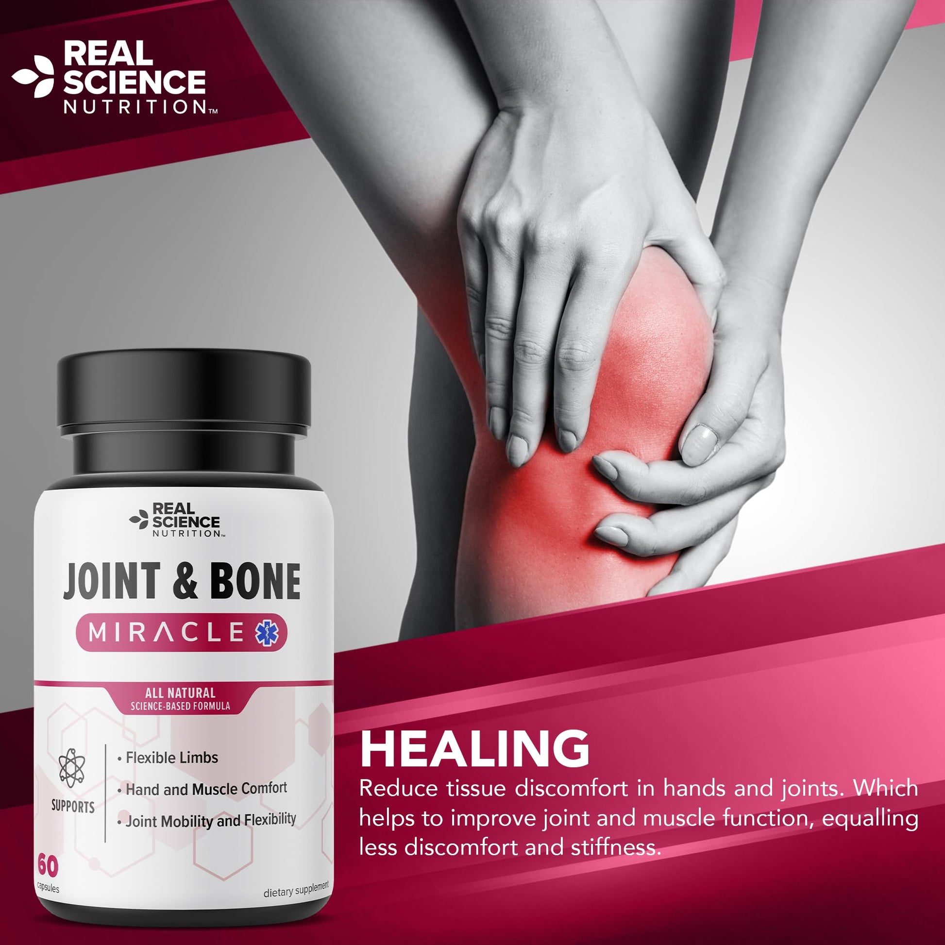 Real Science Nutrition Offers Joint & Bone Miracle for Enhanced Joint Mobility and Alleviating Muscle Discomfort Real Science Nutrition Au supplements