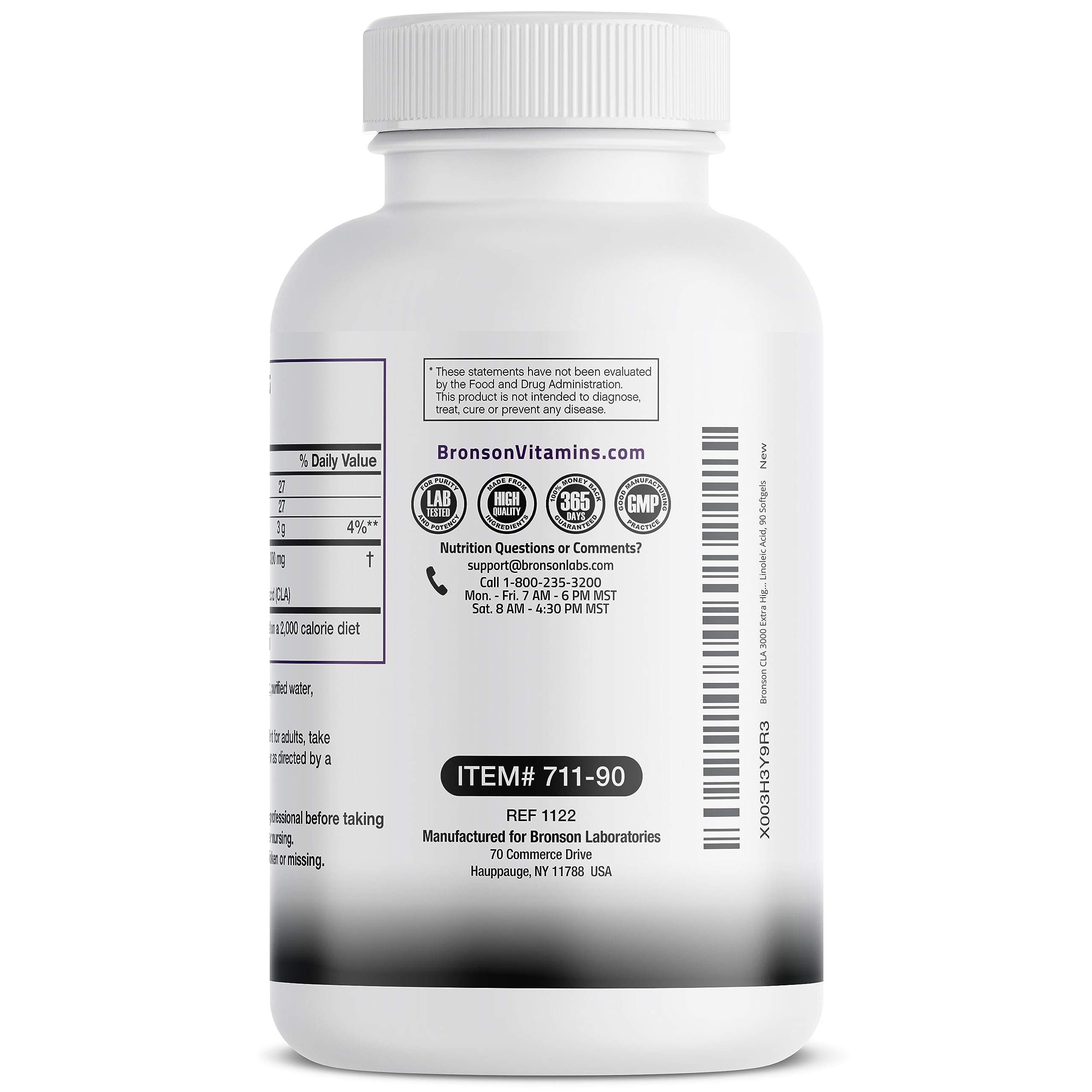 Bronson CLA 3000 Extra High Potency Supports Healthy Weight Managem Bronson Au supplements