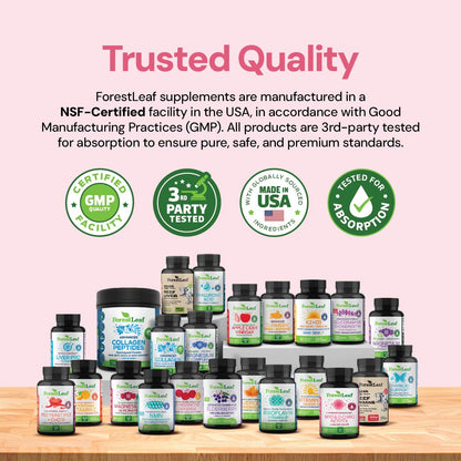 Myo-Inositol & D-Chiro Inositol Supplement for Women's Health | Fertility Supplements Women | Inositol 40:1 Ratio Support Ovarian Function & Healthy Hormone Balance Women | 2050mg | 120 Powder Caps ForestLeafAu supplements