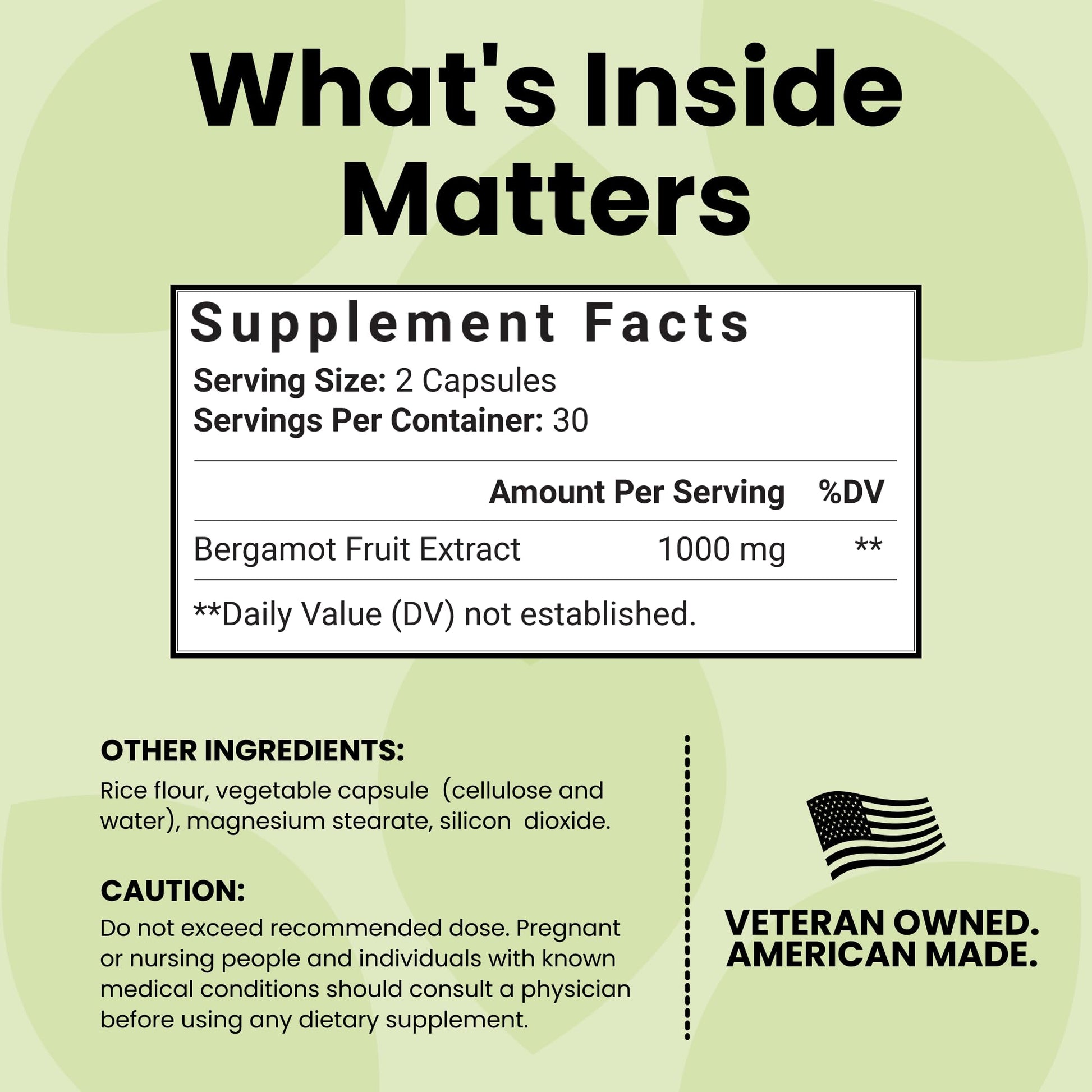 Luma Nutrition Citrus Bergamot 1000mg Per Serving - Citrus Bergamot Supplement - Heart Health Support - Made in the USA - Veteran Owned - 60 Capsules, 30 Servings Luma Nutrition Au supplements