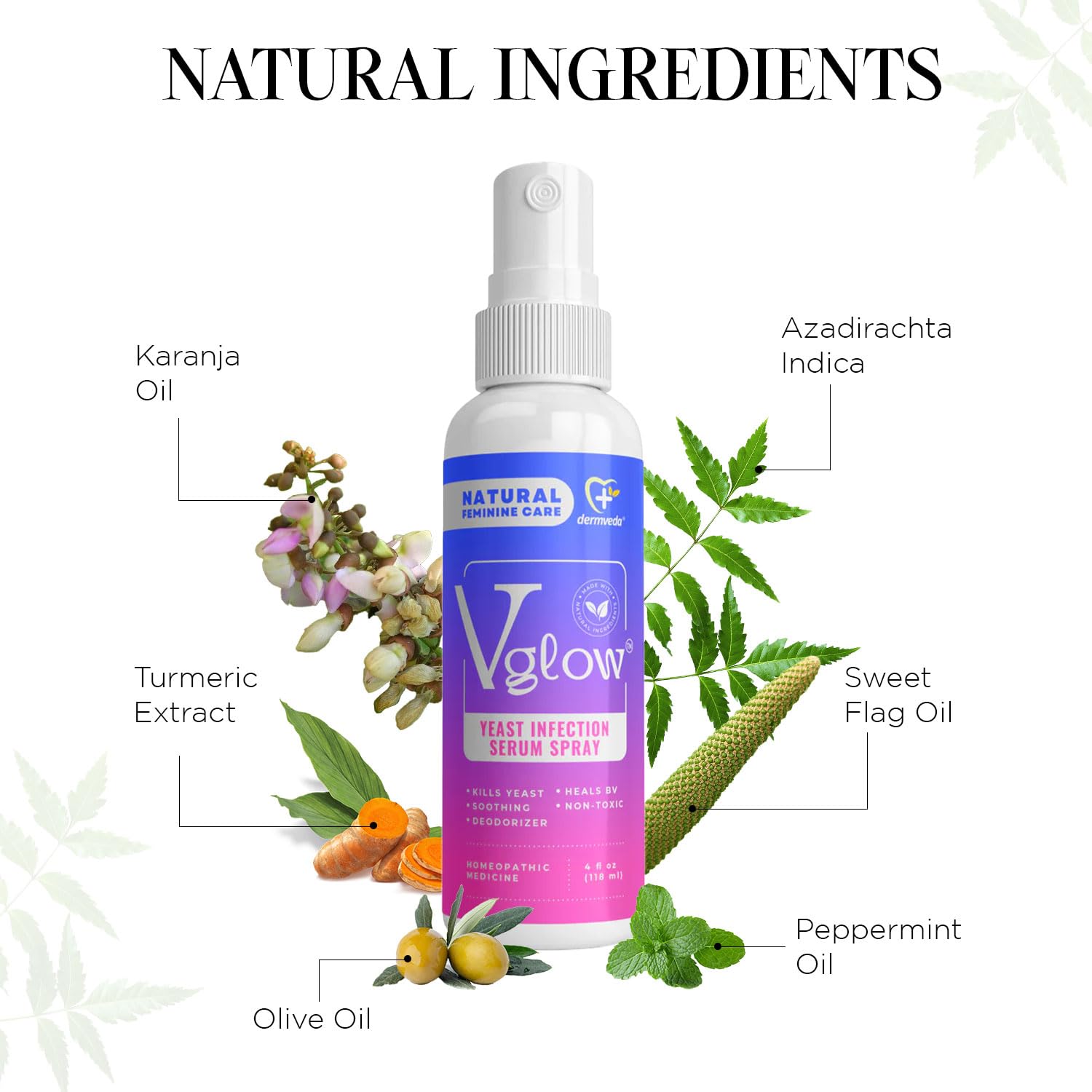 Dermveda Boric Acid BV Relief for Women - Natural Yeast Infection, Odor, Itch Relief Solution Dermveda Au supplements