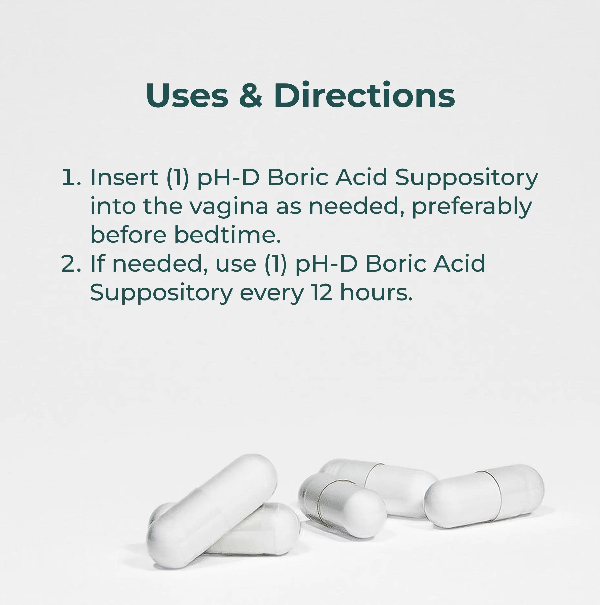 pH-D Feminine Health Support - 600 mg Boric Acid Suppositories - Woman Owned - for Vaginal Odor Use - 36 Count pH-D Feminine Health Support Au supplements