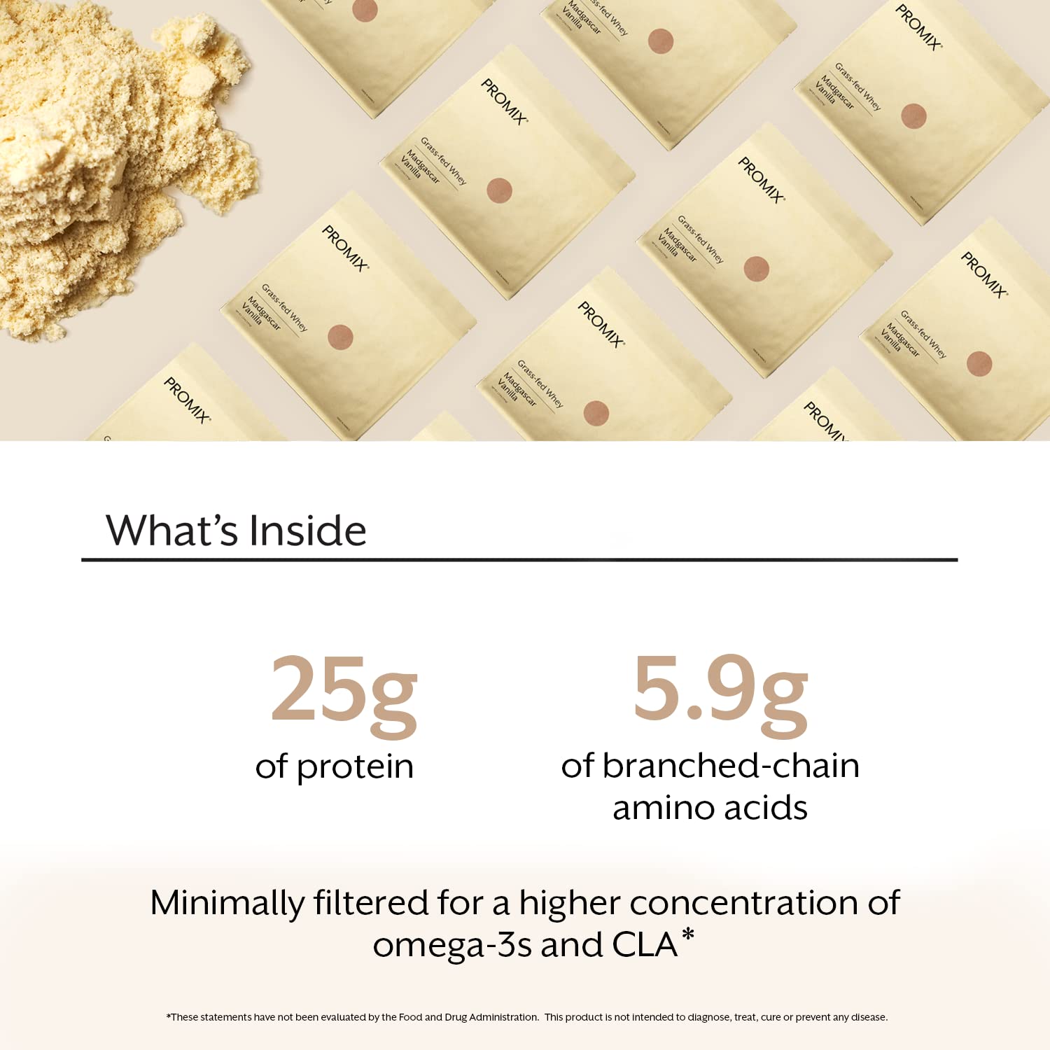 Promix Whey Protein Powder, Vanilla - 5lb Bulk - Grass-Fed & 100% All Natural ProMix Nutrition Au supplements