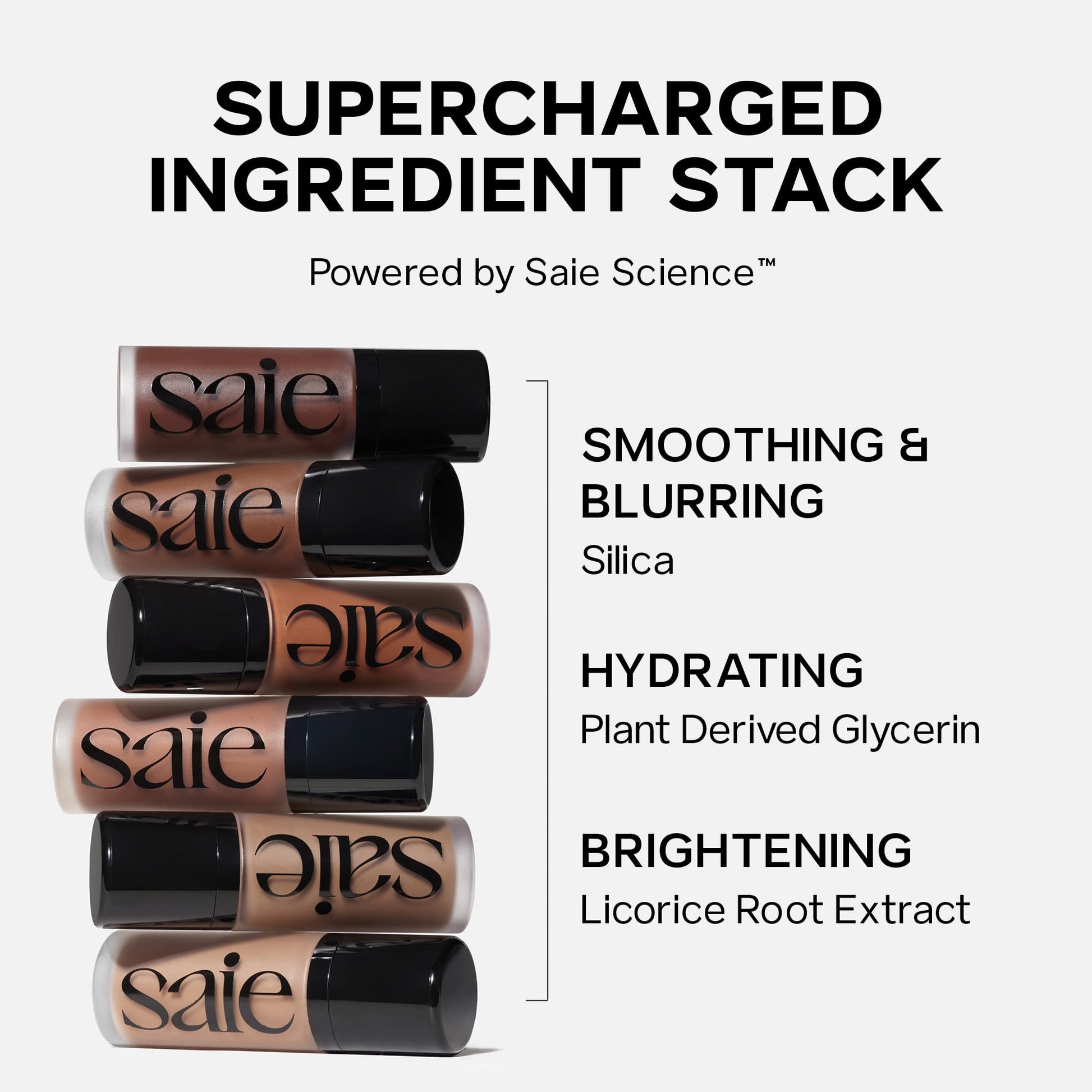 Saie Radiant Glow Duo - Dew Bronze Soft-Focus Liquid Bronzer in Sail (0.4 oz) & Mini Glowy Super Gel Lightweight Illuminator in Sunglow (0.5 oz), Hydrating Makeup Essentials for a Sun-Kissed Glow Saie Au supplements