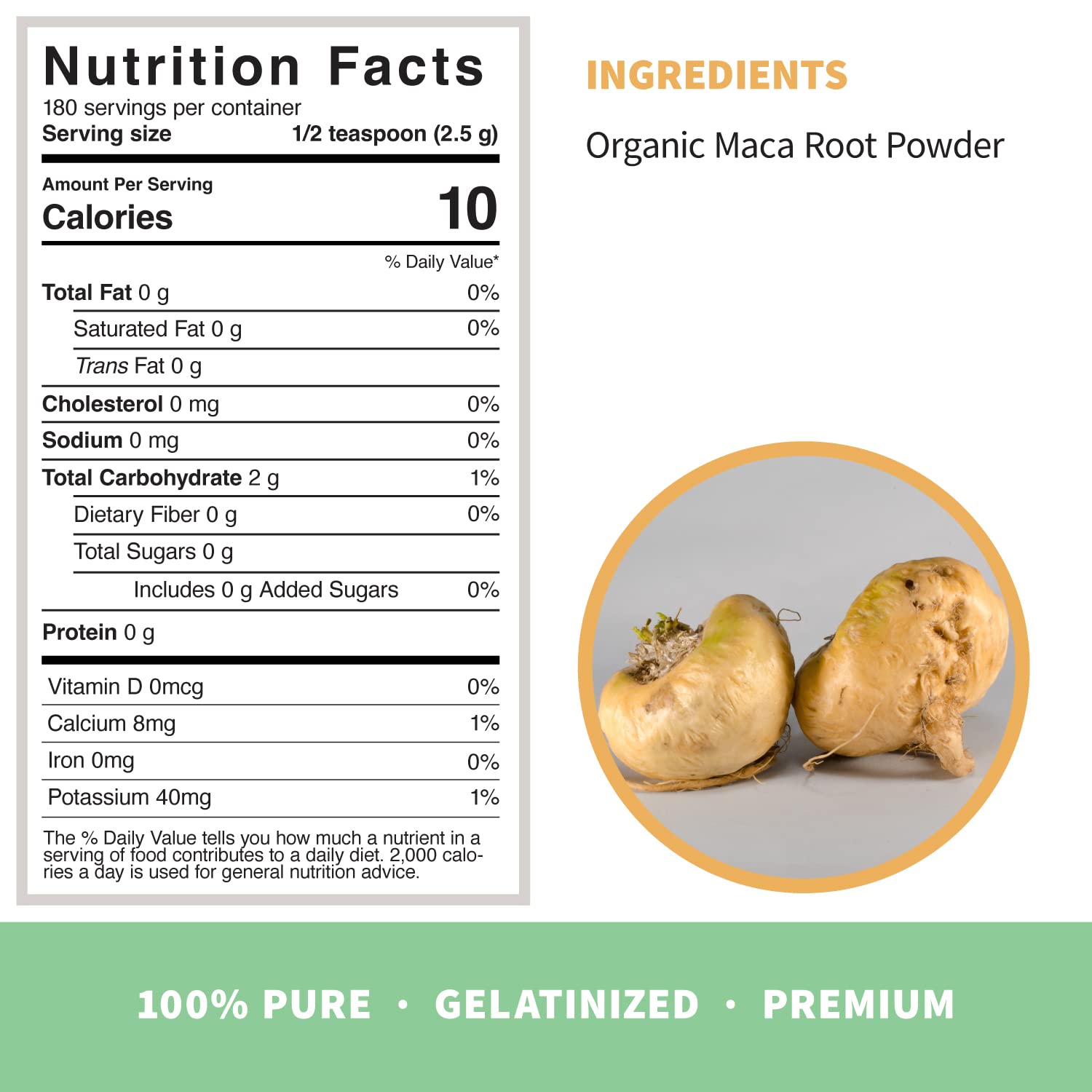 Sprout Living Organic Gelatinized Maca Root Powder, Superfood, Adaptogen, 1 lb Sprout Living Au supplements