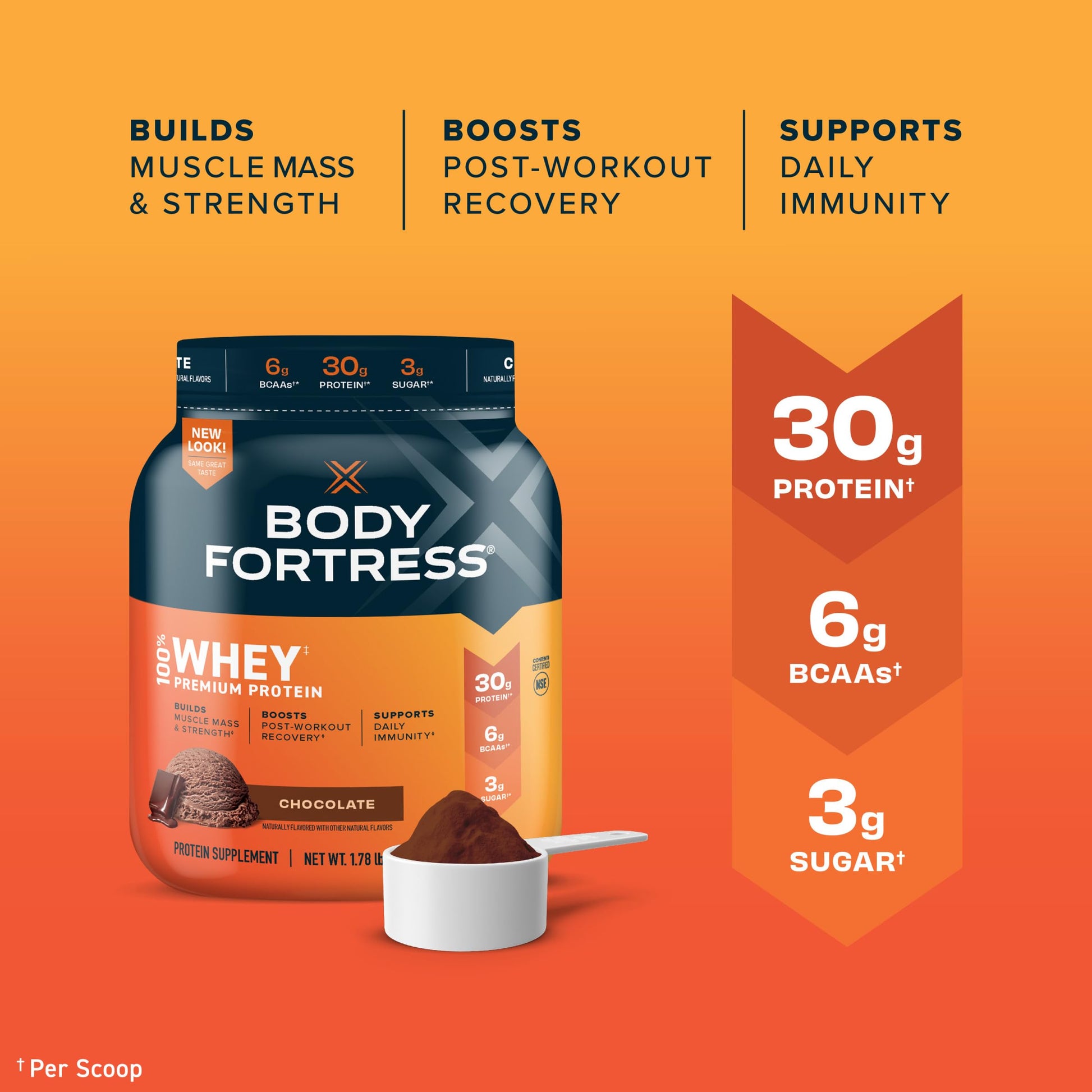 Body Fortress Super Advanced Isolate Protein, Chocolate Protein Powder Supplement Body Fortress Au supplements