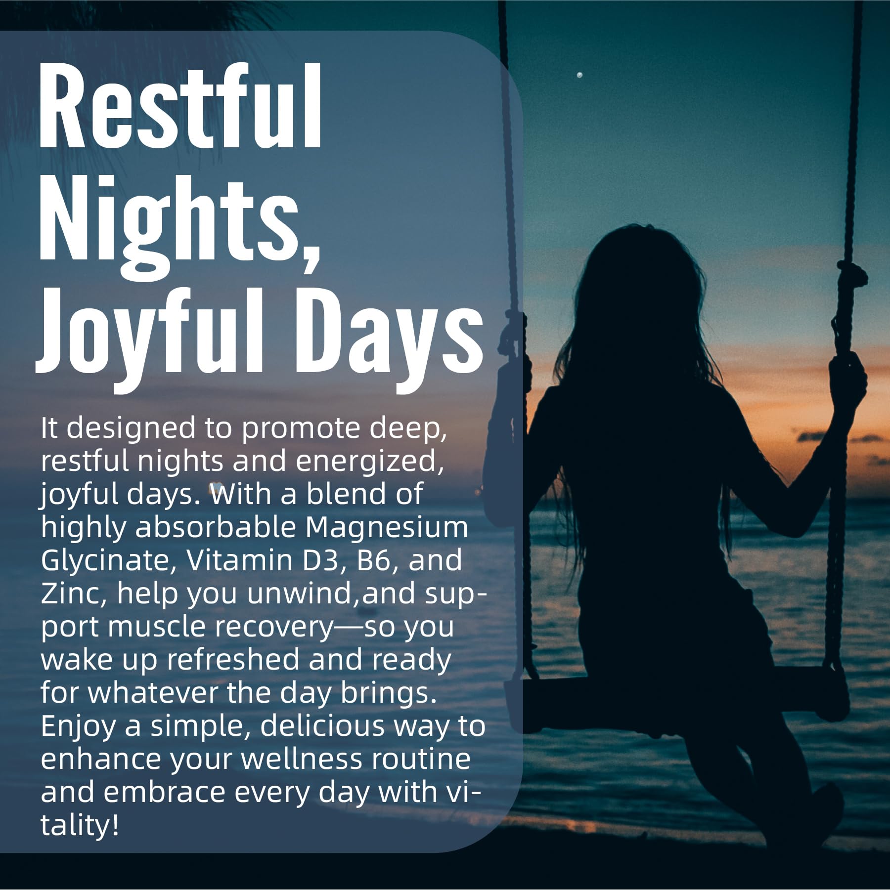 Magnesium Glycinate 500mg/250mg for Adults Teens - Plus D3,B6 & Zinc - Magnesium Glycinate Gummies,High Absorption - Support for Relaxation,Brain,Bone & Immunity Health - Sugar Free - 120Cts Lerinettia Au supplements