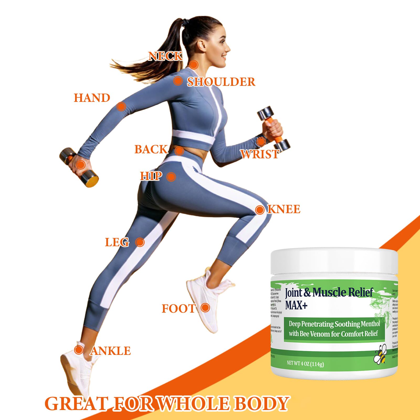 DUBOONAIO Max Energy Bee Venom Cream, Muscle Joint Soothing Cream, Pure Natural, for Back, Neck, Hands, Feet, Shoulder, Leg, Knee, Ankle Care DUBOONAIO Au supplements