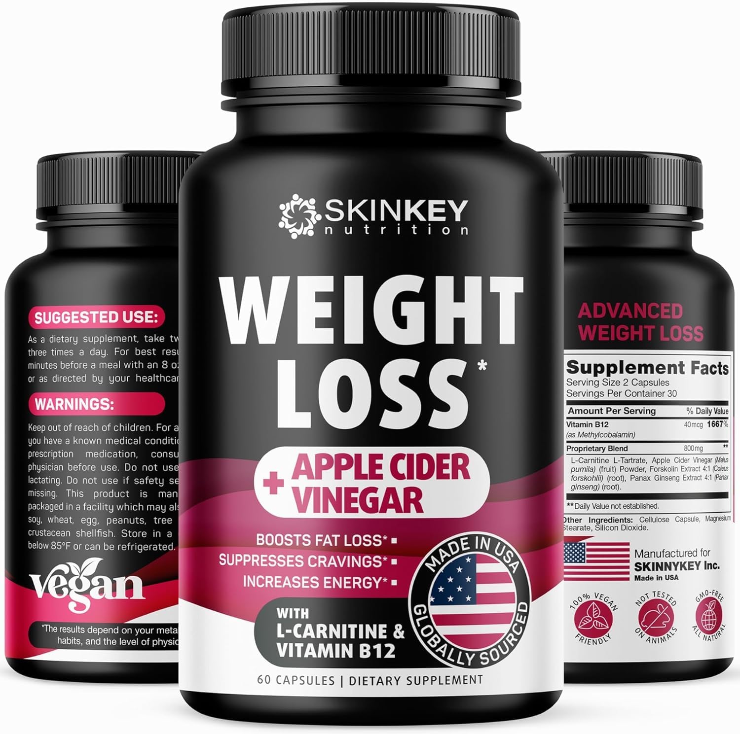 Weight Loss Pills for Women - Fat Burner Diet That Work Fast & Men Made in USA SKINKEY Nutrition Au supplements