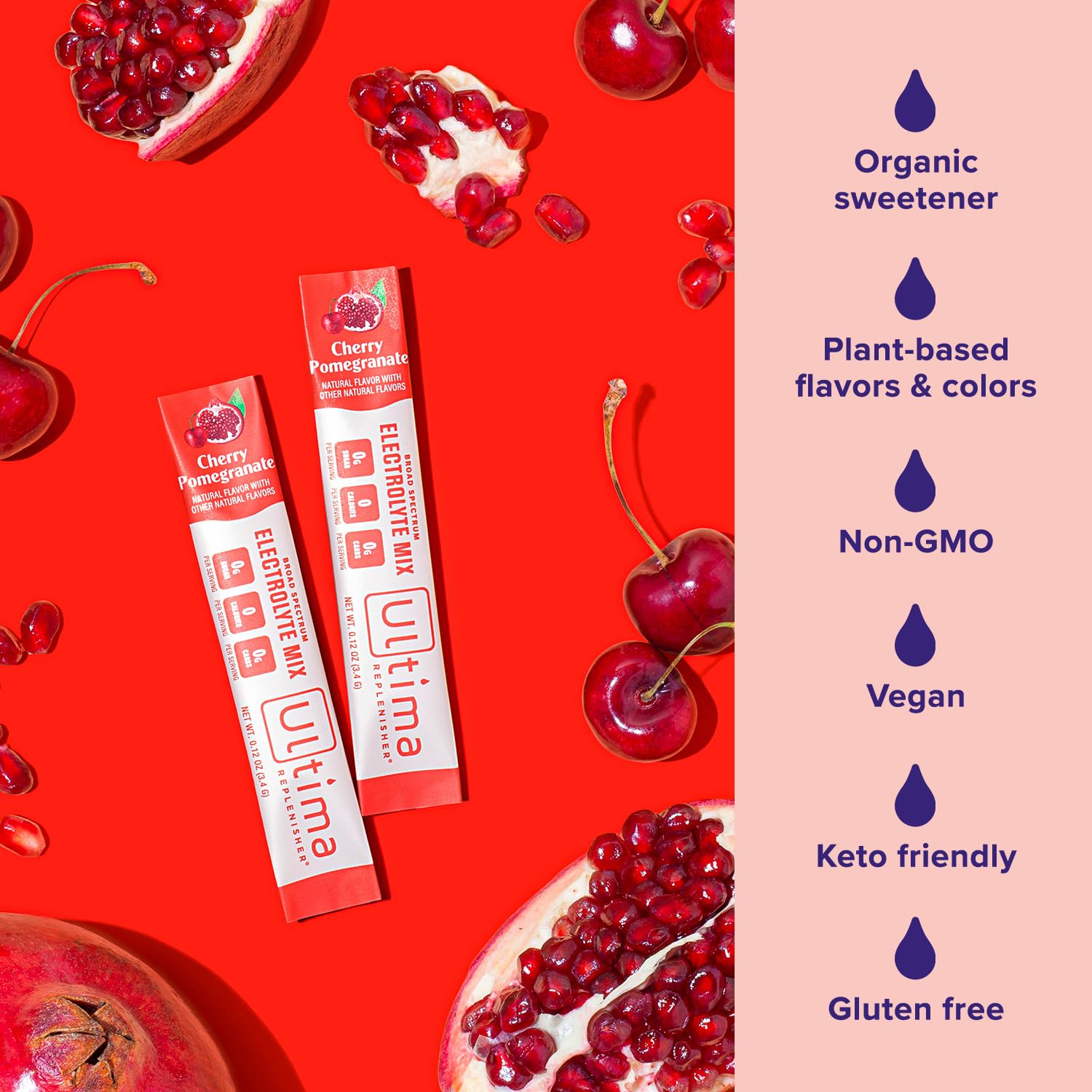 Ultima Replenisher Daily Electrolyte Drink Mix – Cherry Pomegranate, 20 Stickpacks Ultima Replenisher Au supplements