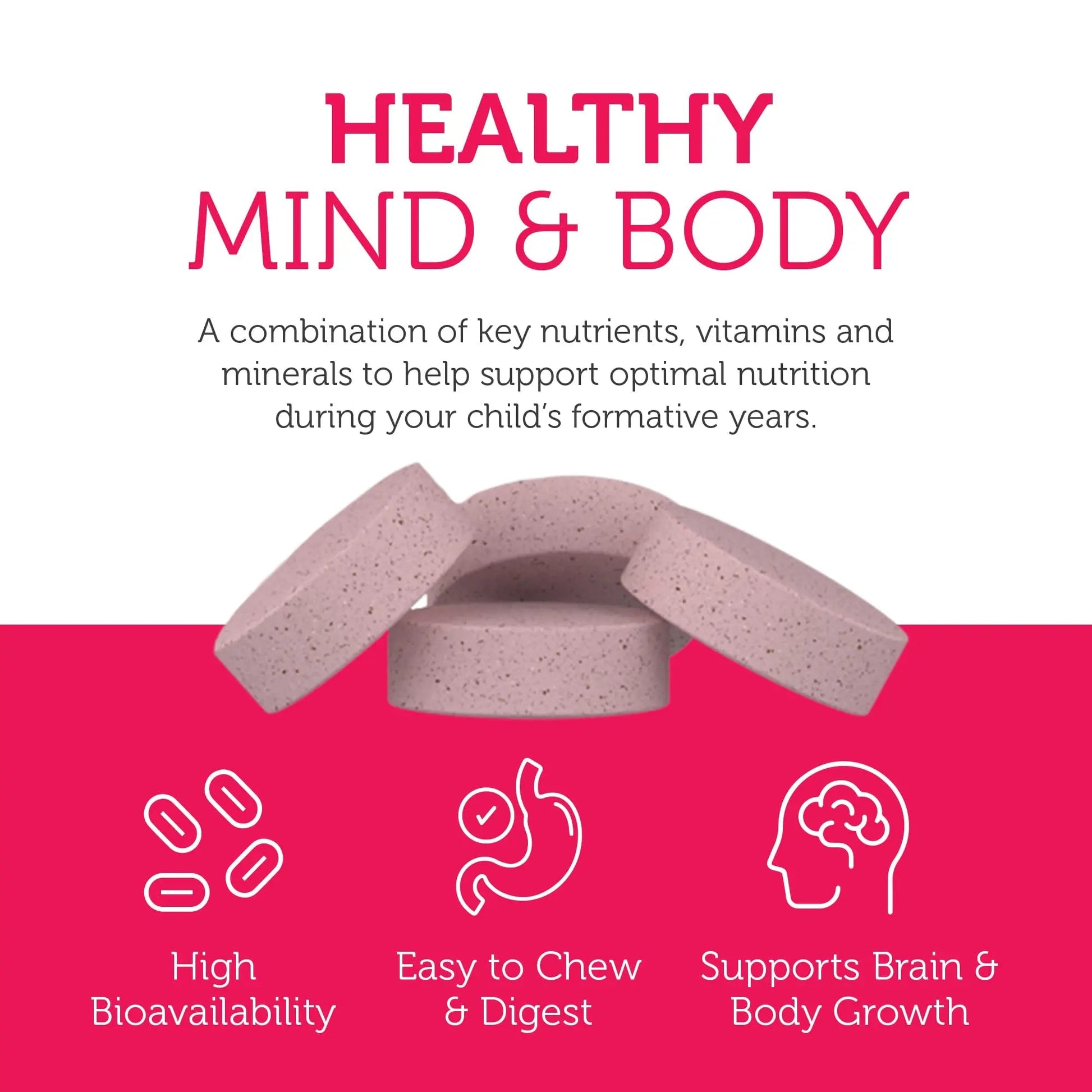 Zahler Kids Multivitamin Chewable Vitamin Tablet - Complete One Daily Vitamins Supplement - Contains 20+ Minerals Zahler Au supplements