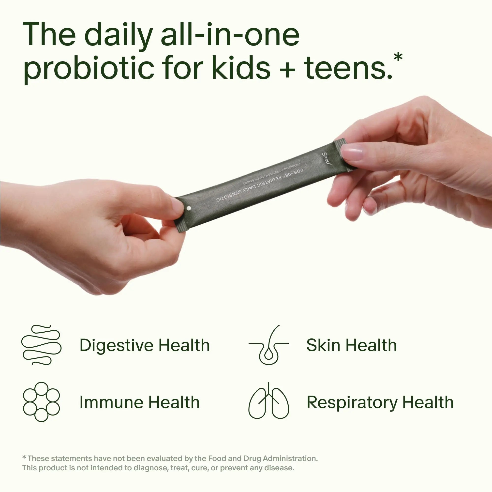 Seed PDS-08 Pediatric Daily Synbiotic - Fiber-Based Prebiotic & Probiotic for Kids - Digestive Health, Regularity, Constipation Relief - Ages 3-17 - Vegan and Shelf-Stable - 30 Sachets (30-Day Supply) Visit the Seed Store Au supplements