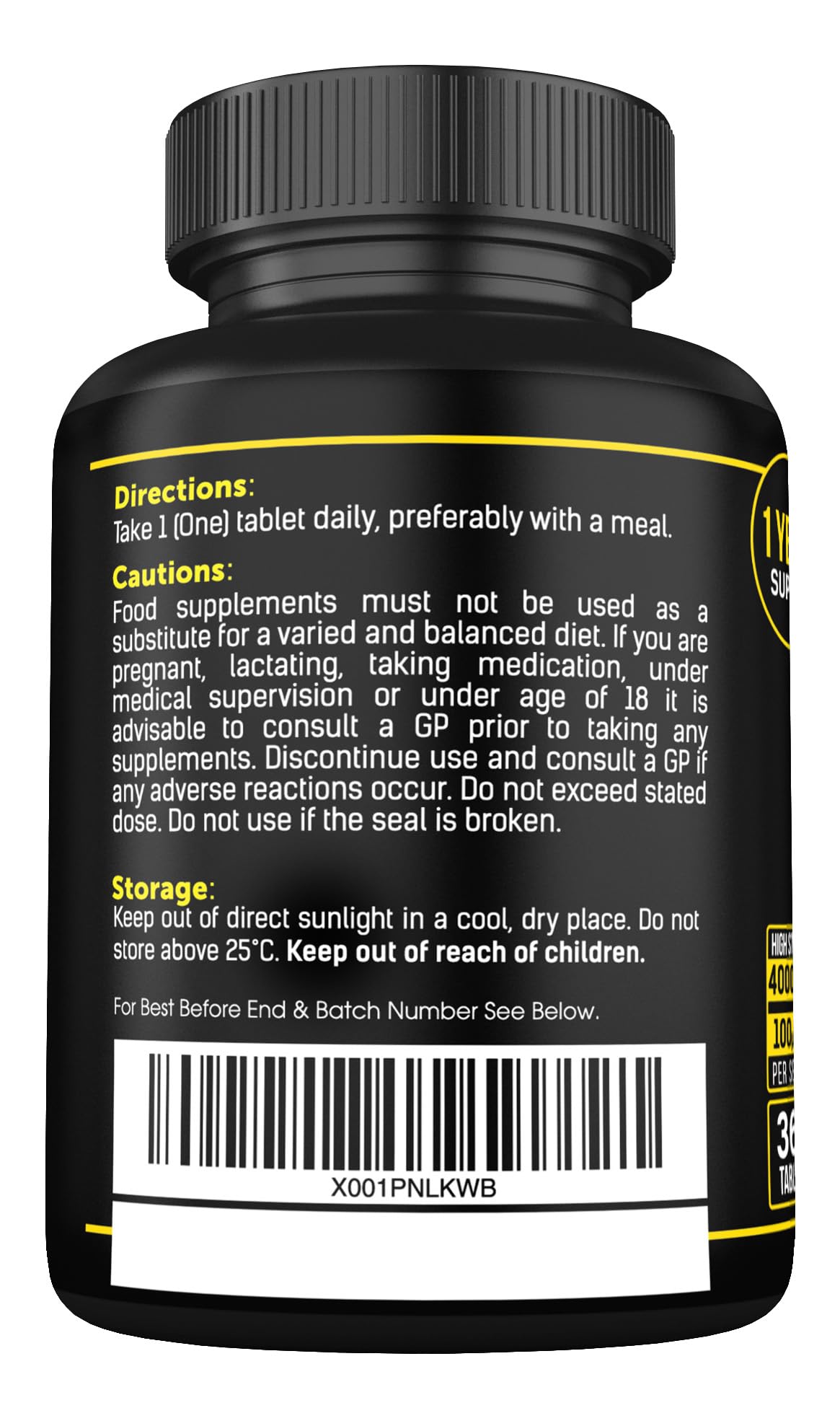 Vitamin D3 K2 High Strength Tablets - 365 Micro Tablets - Vitamin d3 4000 iu and k2 SS Sport Supplies Au supplements