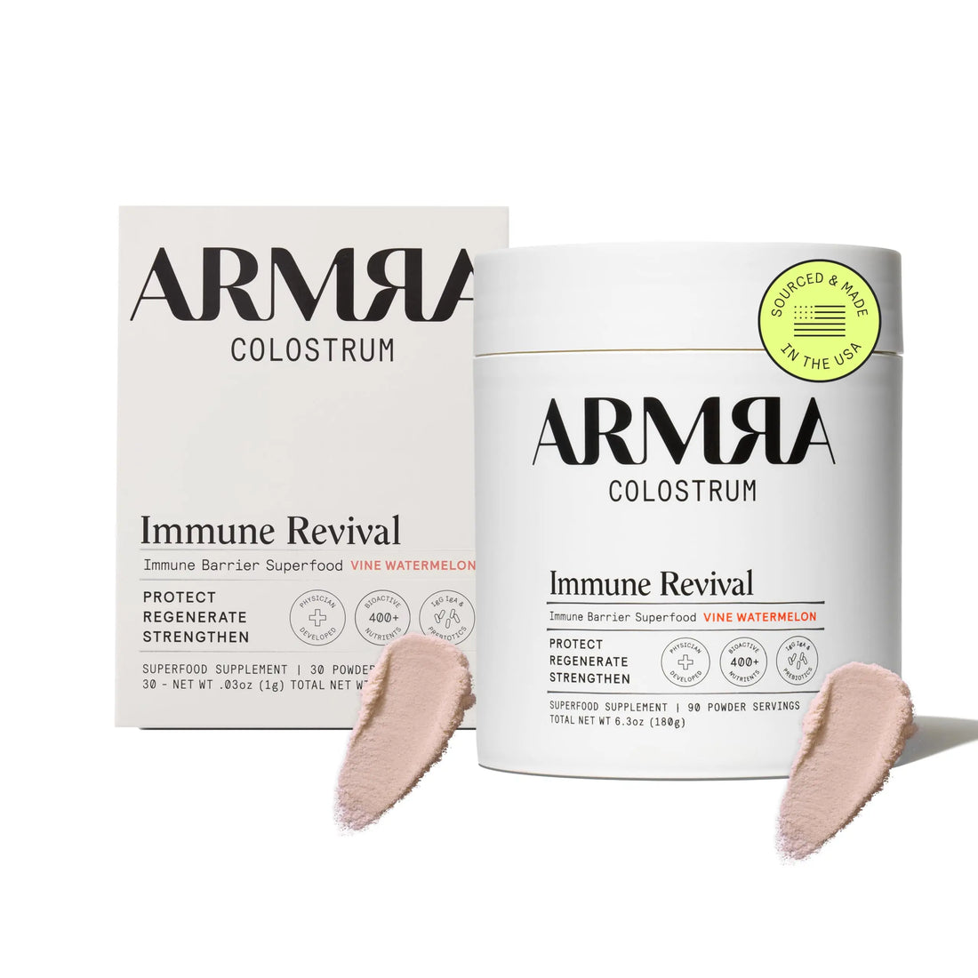 ARMRA Colostrum™ Premium Powder, Grass Fed, Gut Health Bloating Immunity Skin & Hair, Contains 400+ Bioactive Nutrients, Keto, Gluten & Fat Free (Vine Watermelon Bundle | 120 Servings) ARMRA Au supplements